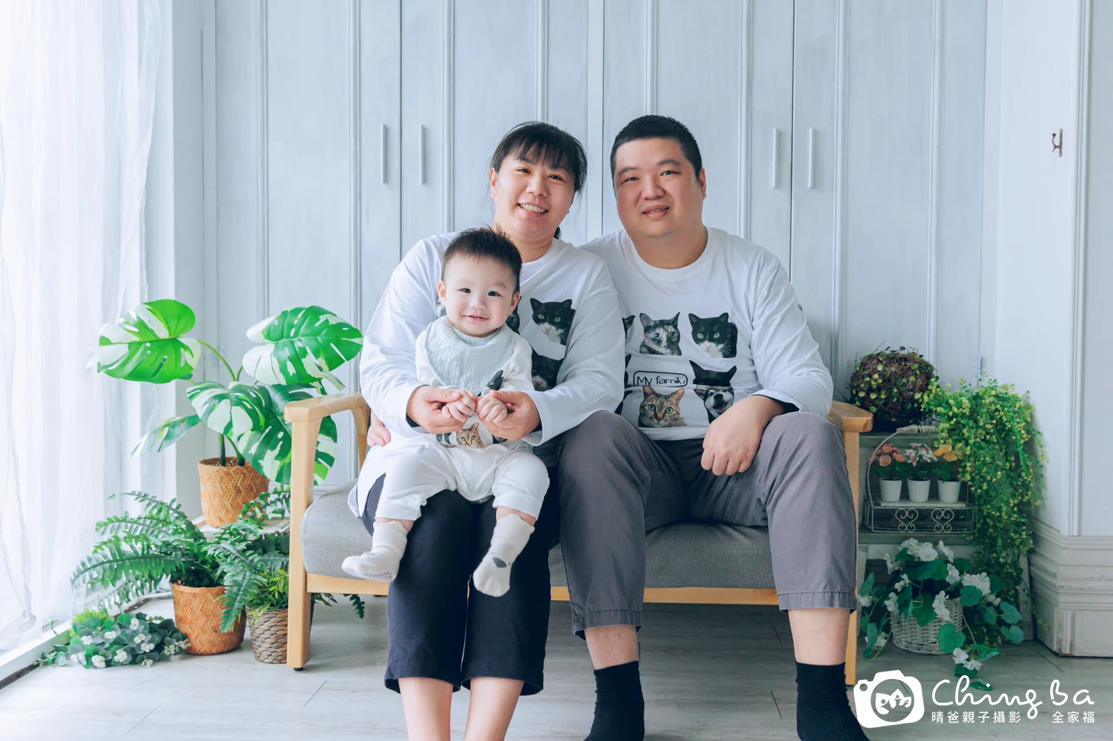 辰辰的台中小家庭抓周拍攝現場