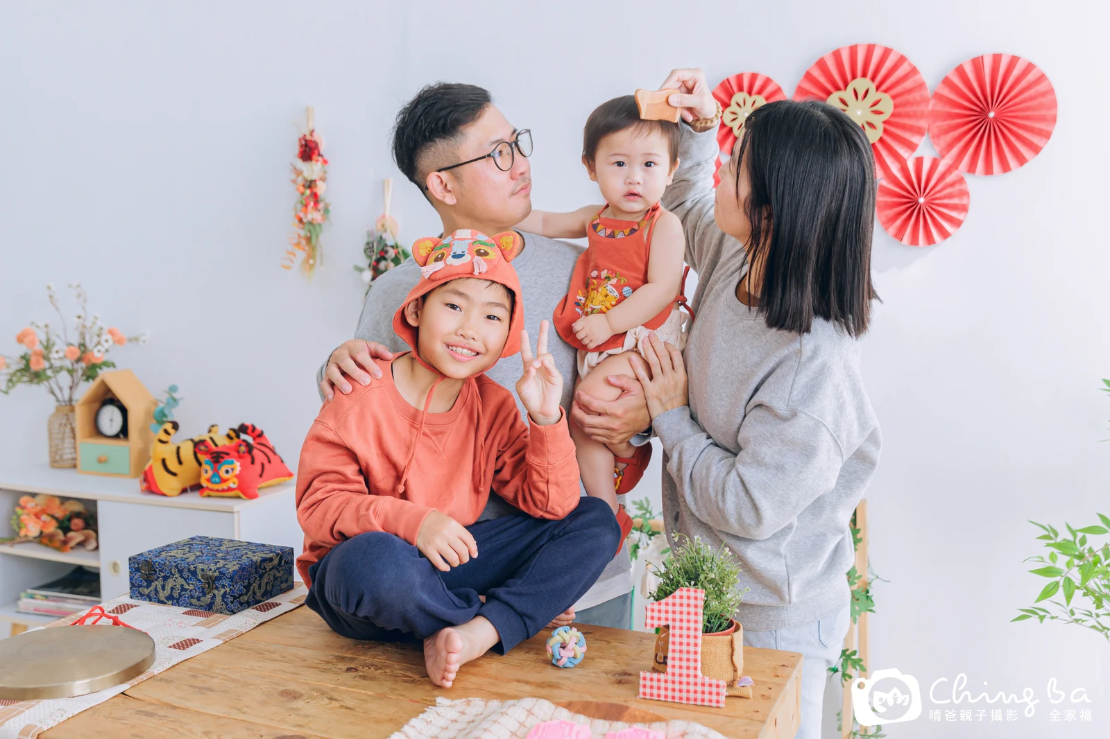 米堡在台中拍小家庭抓周的珍貴一刻