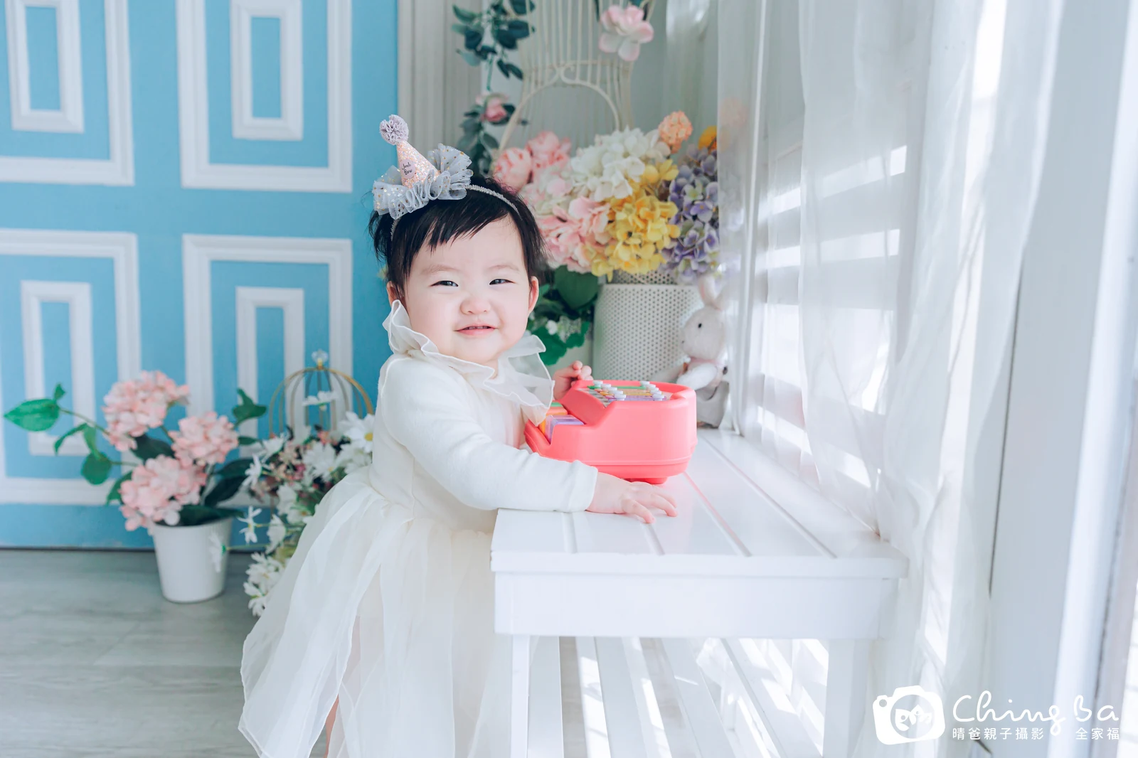 小泡芙的抓周時光——晴爸親子攝影