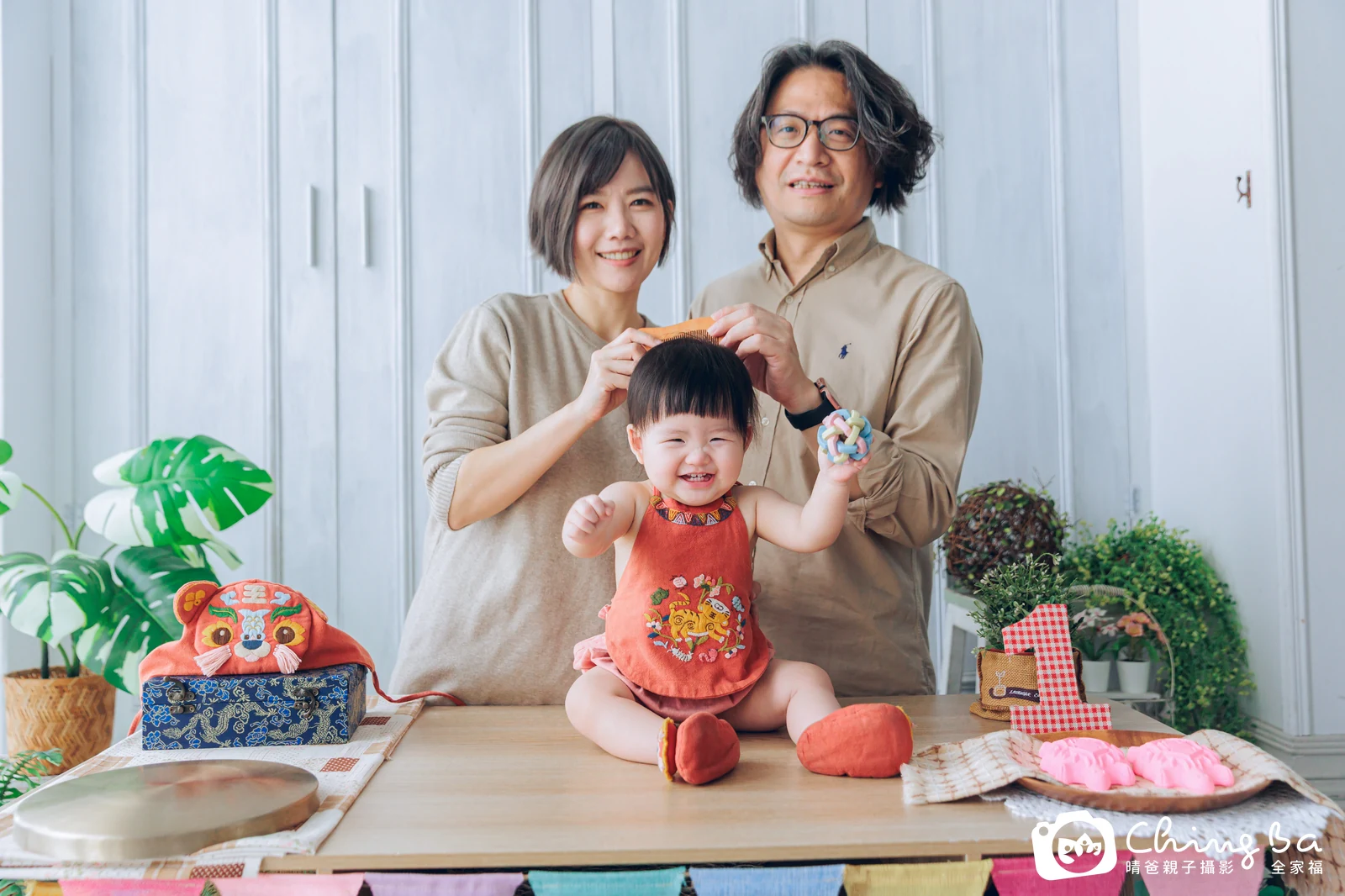 小泡芙周歲抓周儀式的紀錄（2025 年春季・假日場）
