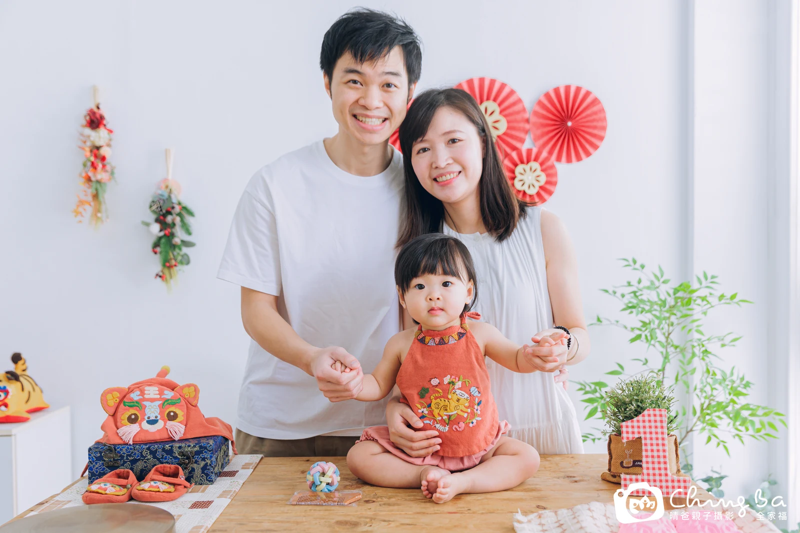 涵周歲抓周儀式的紀錄（2025 年春季・平日場）