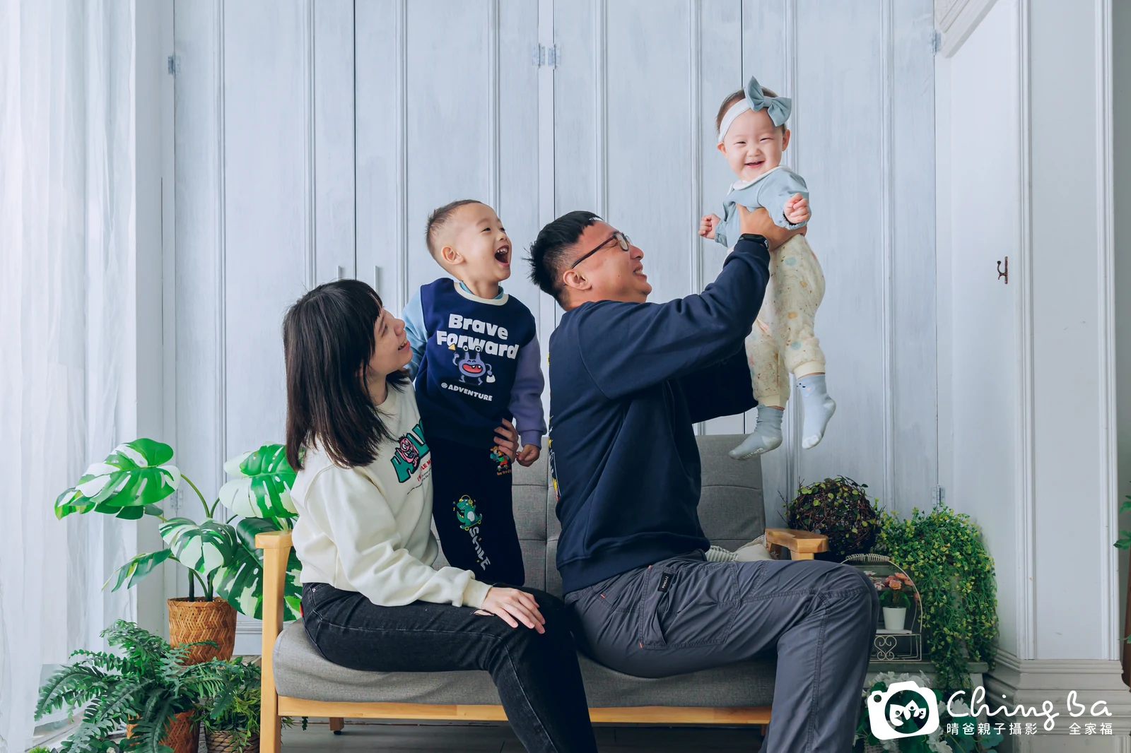 妃妃 1 歲寶貝 台中小家庭抓周紀念照｜晴爸親子攝影