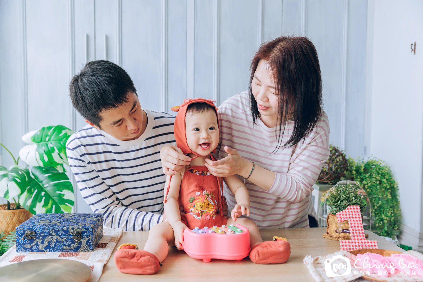 小牛奶的抓周時光——晴爸親子攝影