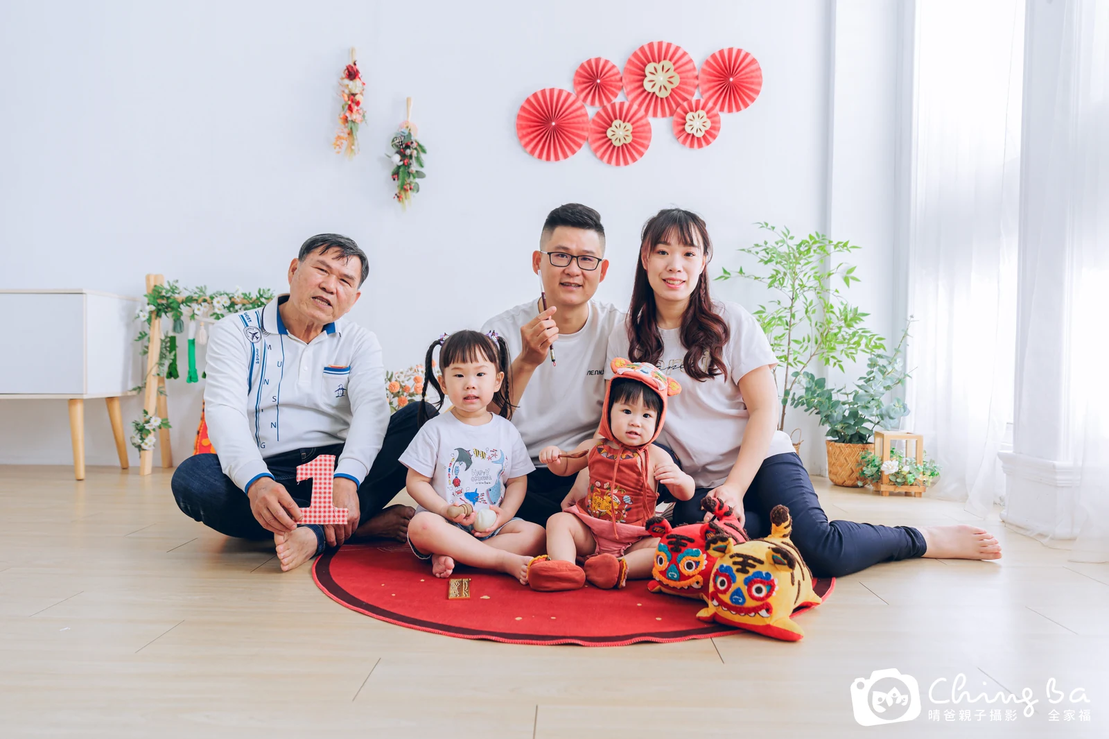 紅豆的台中小家庭抓周拍攝現場