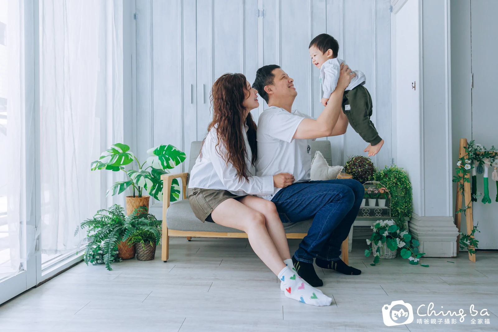 小小龍 約 1 歲寶貝 台中小家庭抓周紀念照｜晴爸親子攝影