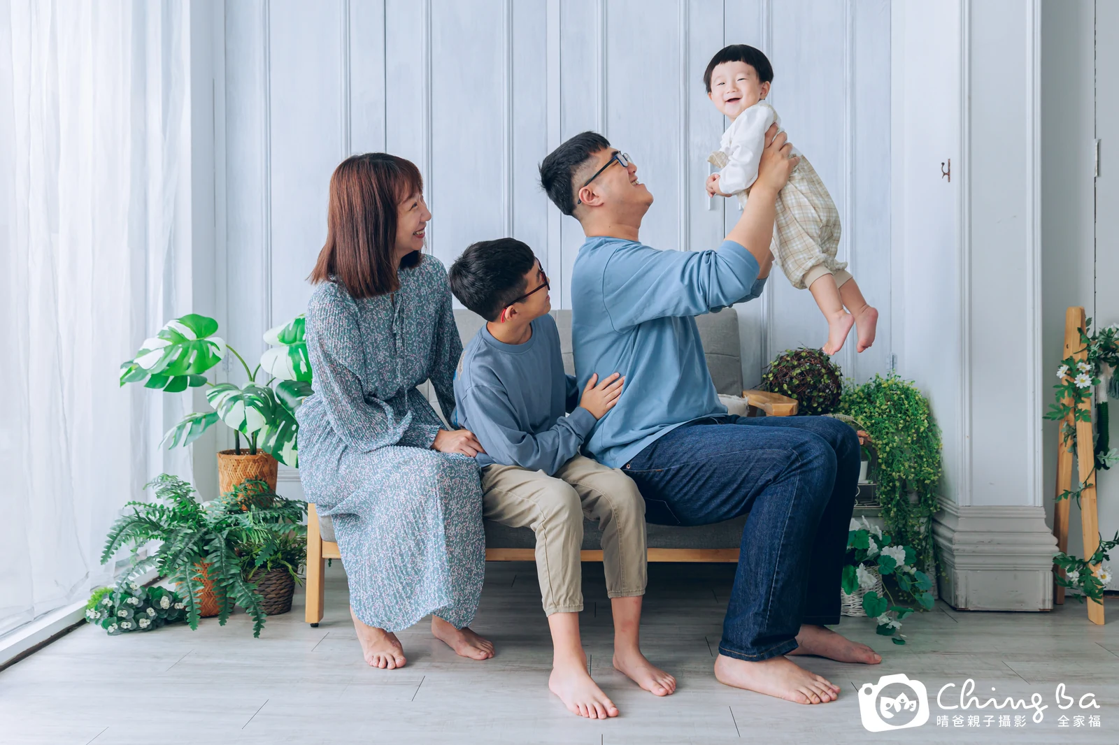 楷楷的台中小家庭抓周拍攝現場