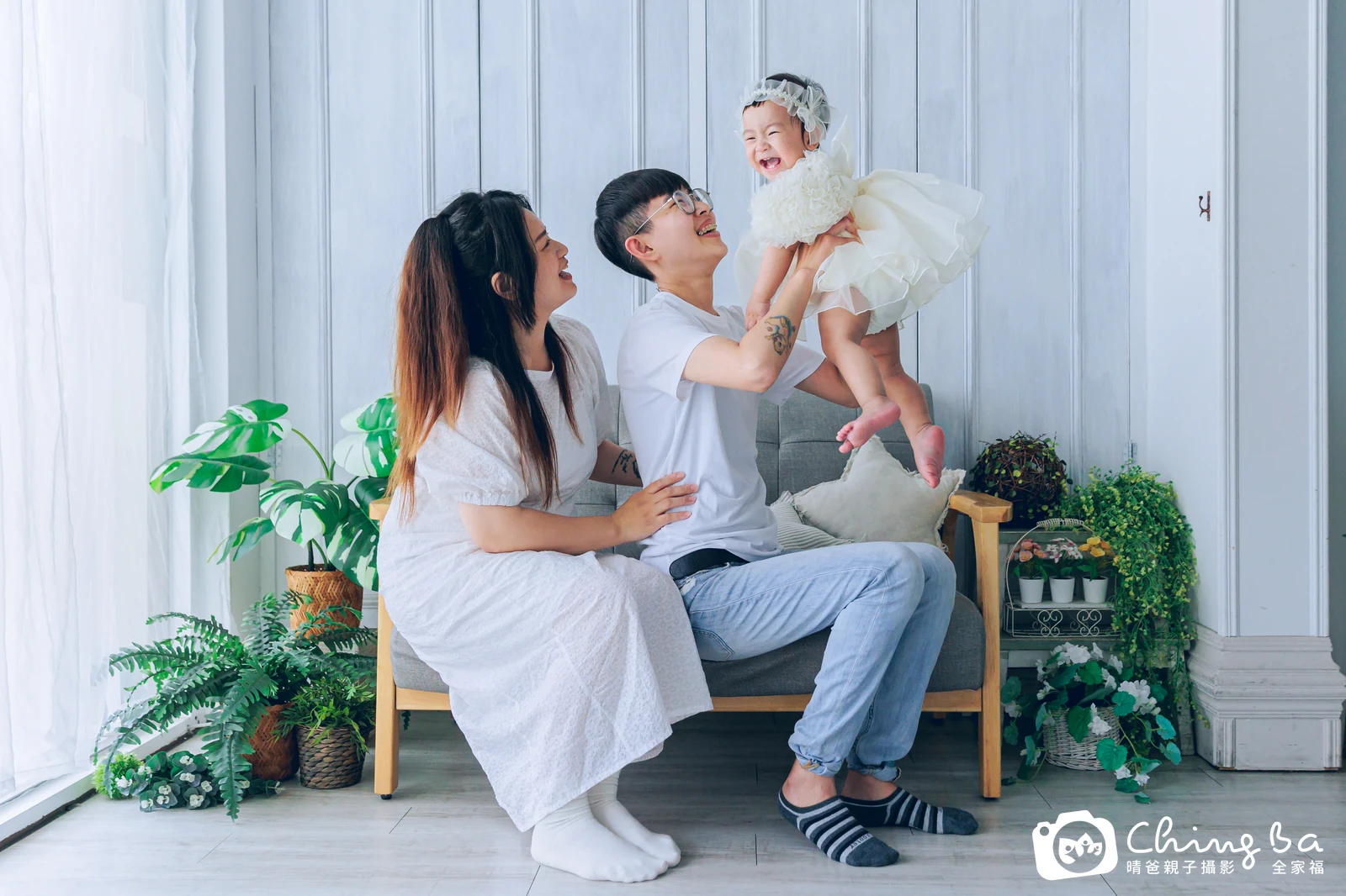 Lily的台中小家庭抓周拍攝現場