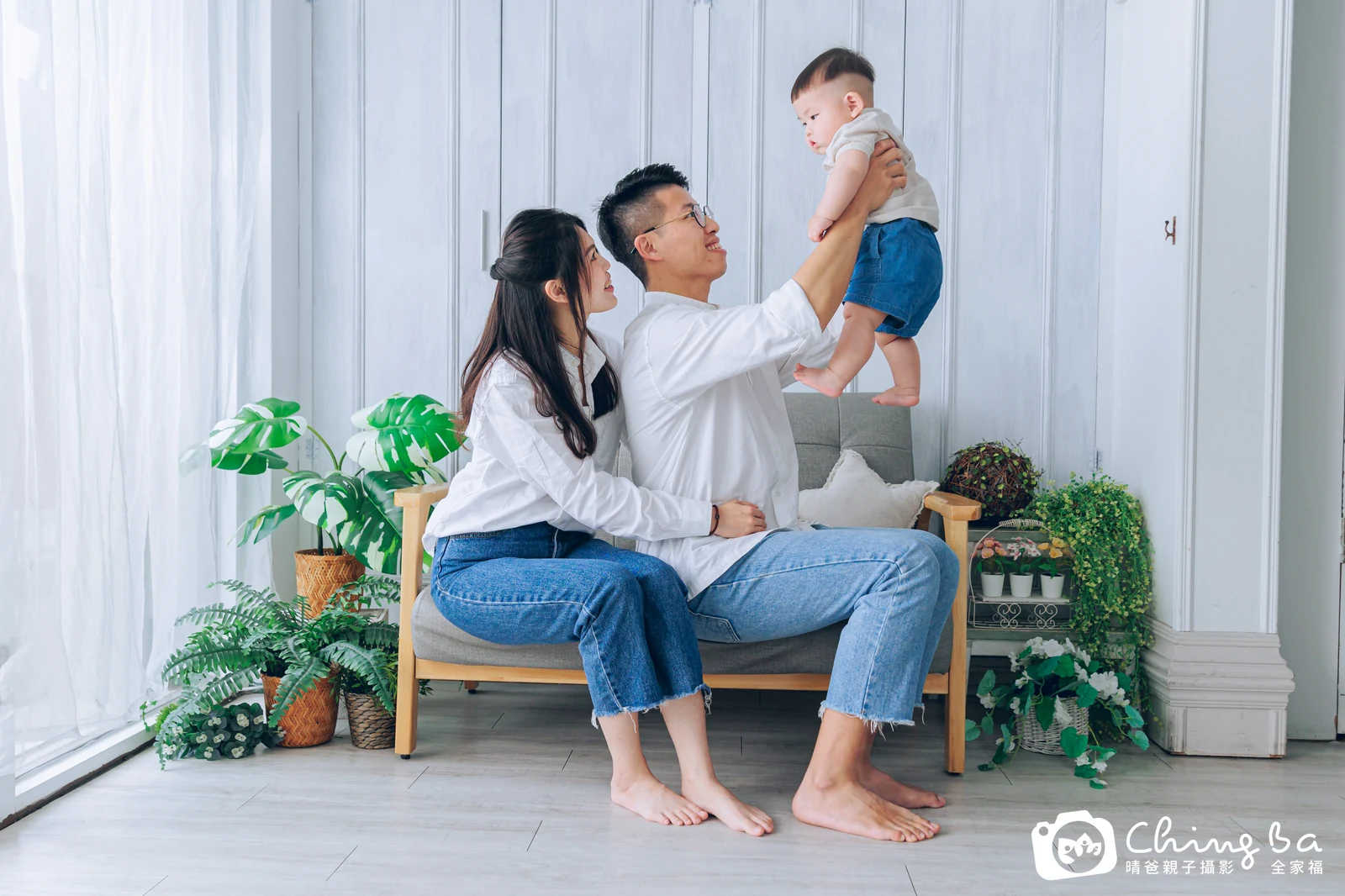 可頌 11 個月寶貝 台中小家庭抓周紀念照｜晴爸親子攝影