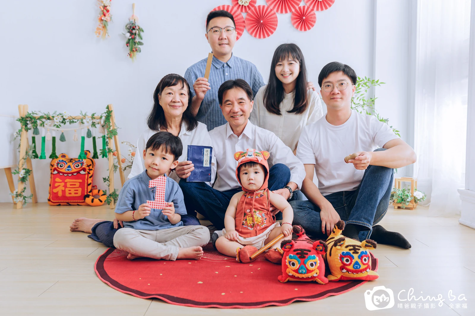 安安的台中小家庭抓周拍攝現場