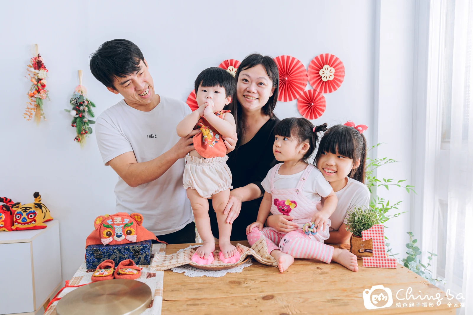 澔澔在台中拍小家庭抓周的珍貴一刻