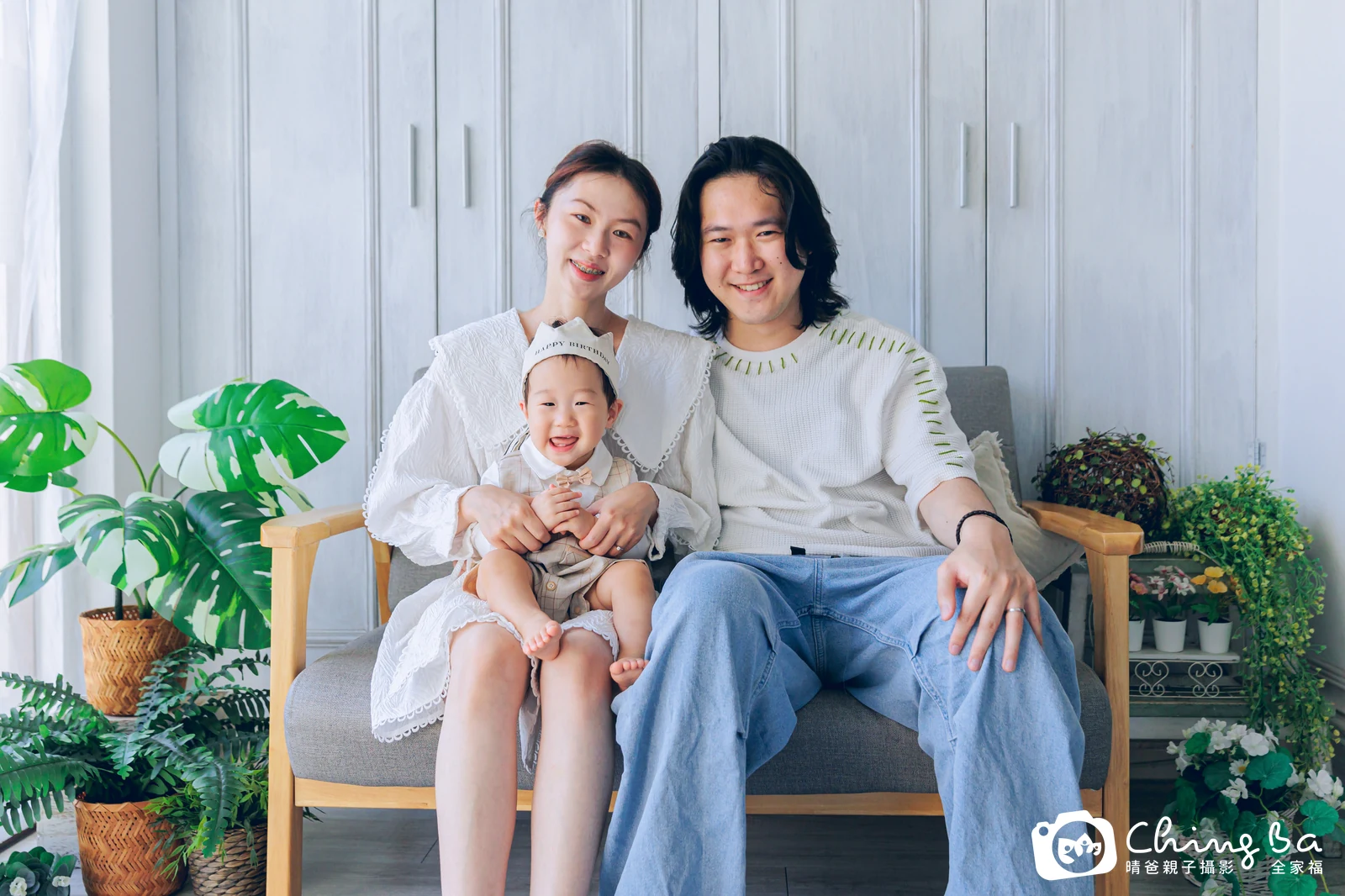 靖靖的台中小家庭抓周拍攝現場