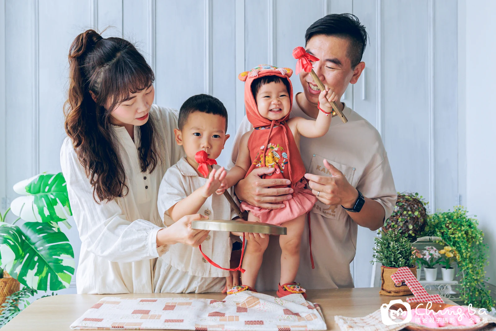 樂樂在台中拍小家庭抓周的珍貴一刻