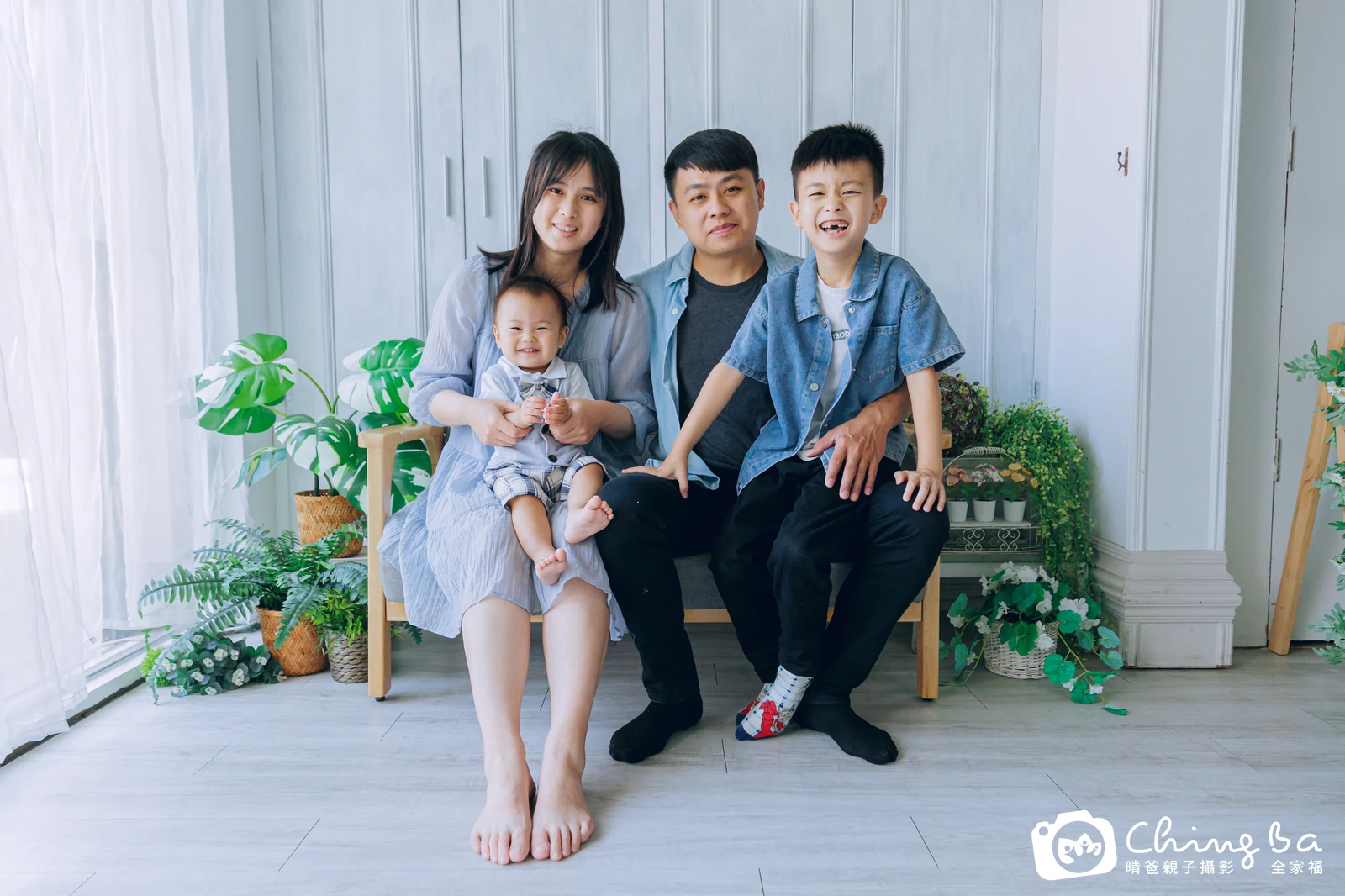 呈的台中小家庭抓周拍攝現場