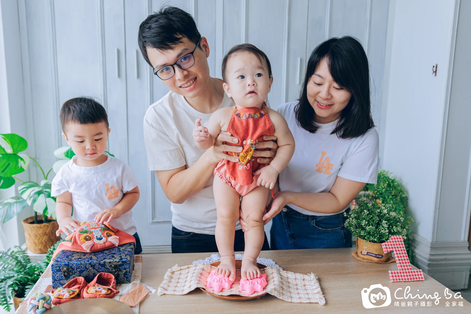 霏霏的抓周時光——晴爸親子攝影