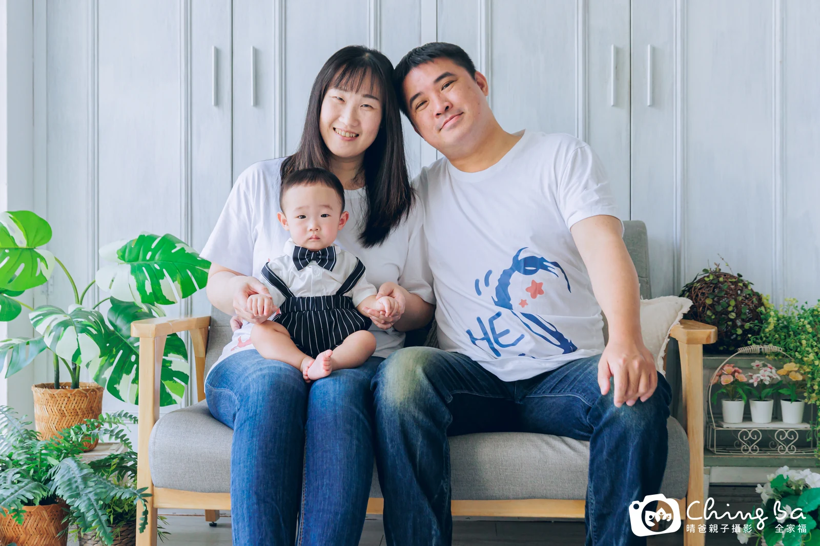 銨銨 1 歲寶貝 台中小家庭抓周紀念照｜晴爸親子攝影