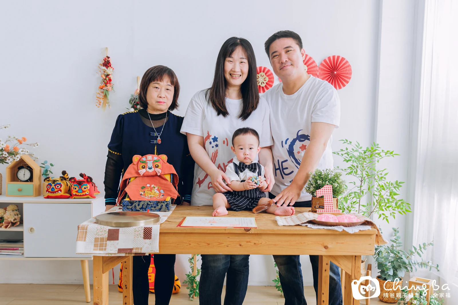 銨銨在台中拍小家庭抓周的珍貴一刻