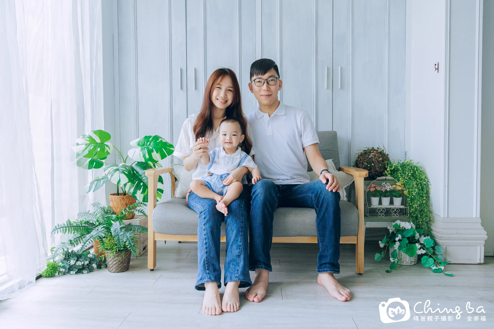 小澈 約 1 歲寶貝 台中小家庭抓周紀念照｜晴爸親子攝影