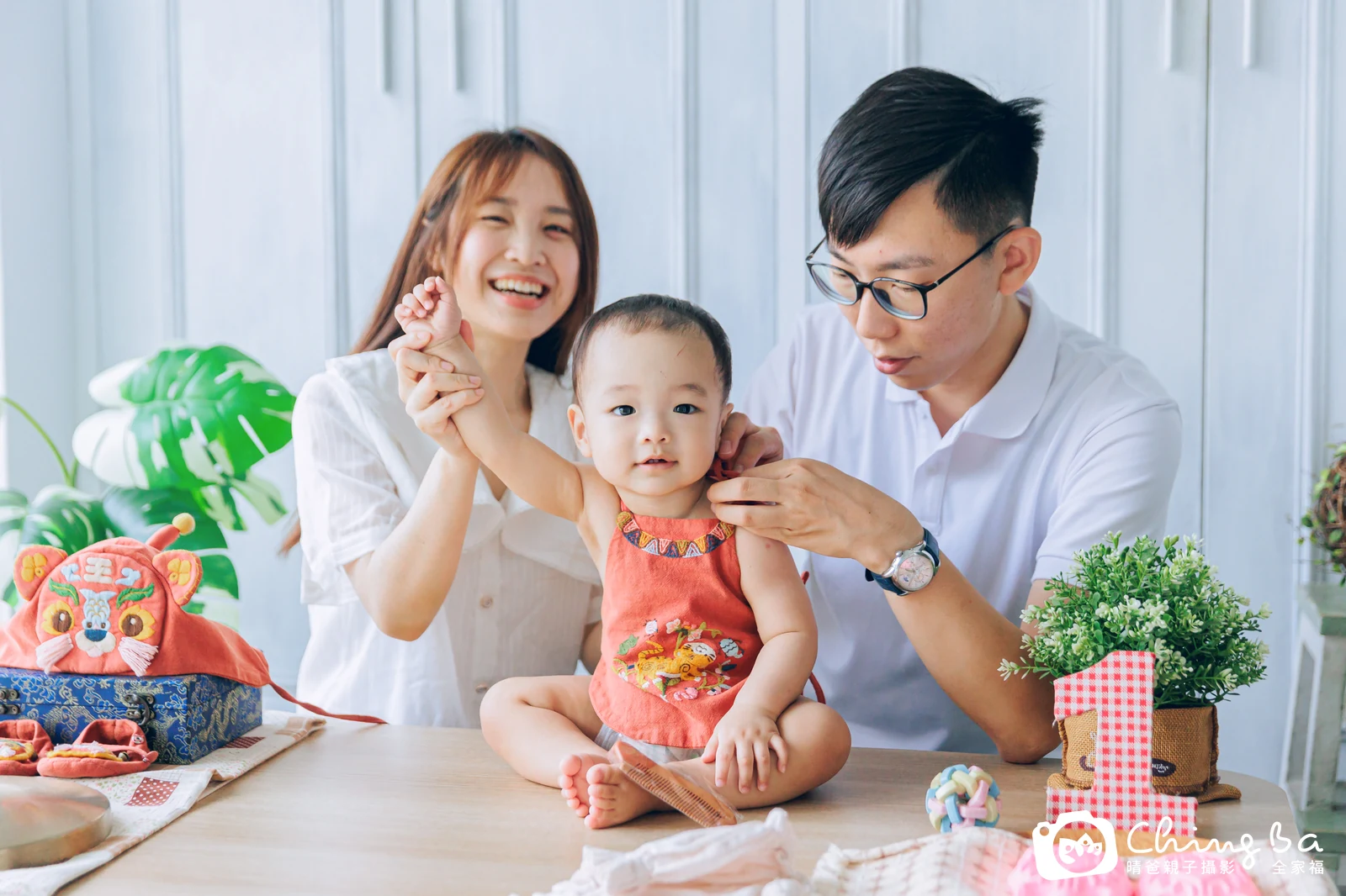 小澈周歲抓周儀式的紀錄（2025 年夏季・平日場）