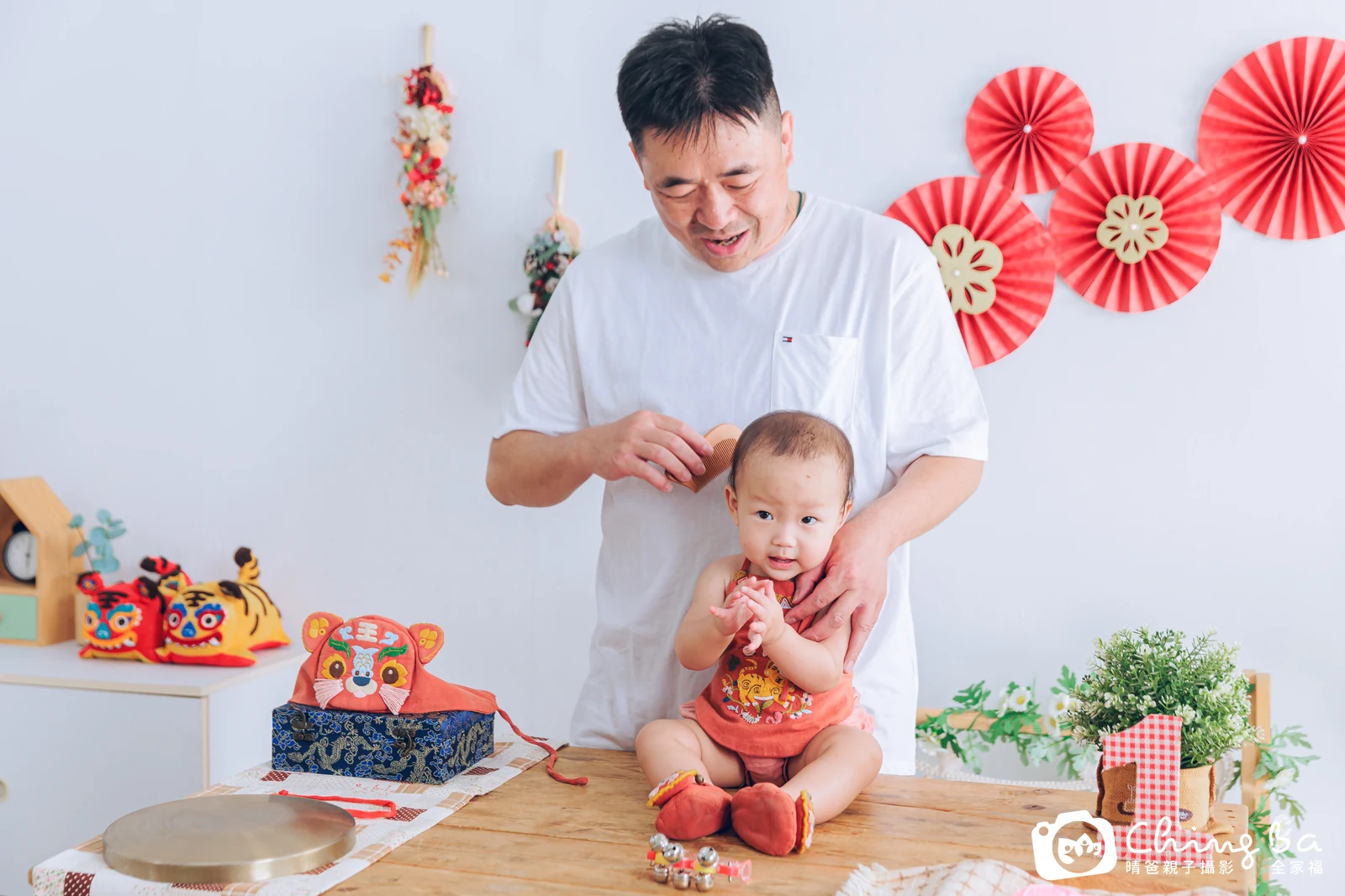 滿滿在台中拍小家庭抓周的珍貴一刻
