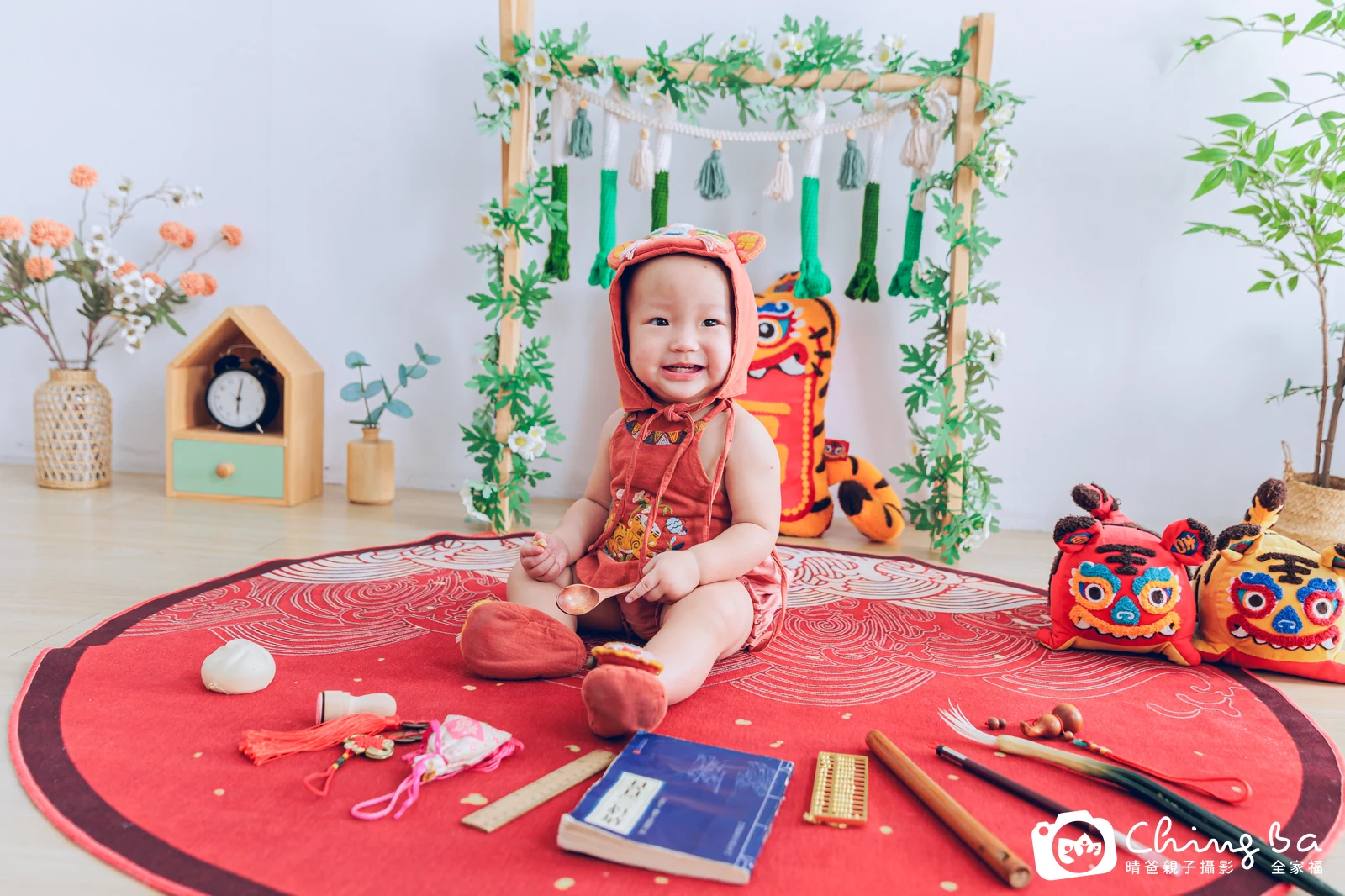 滿滿的抓周時光——晴爸親子攝影