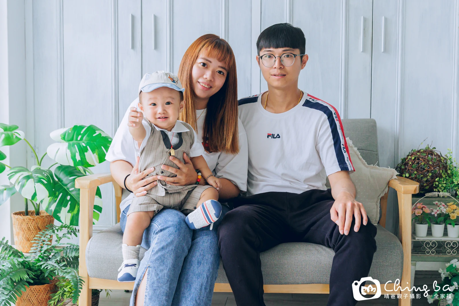 豆豆 1 歲寶貝 台中小家庭抓周紀念照｜晴爸親子攝影