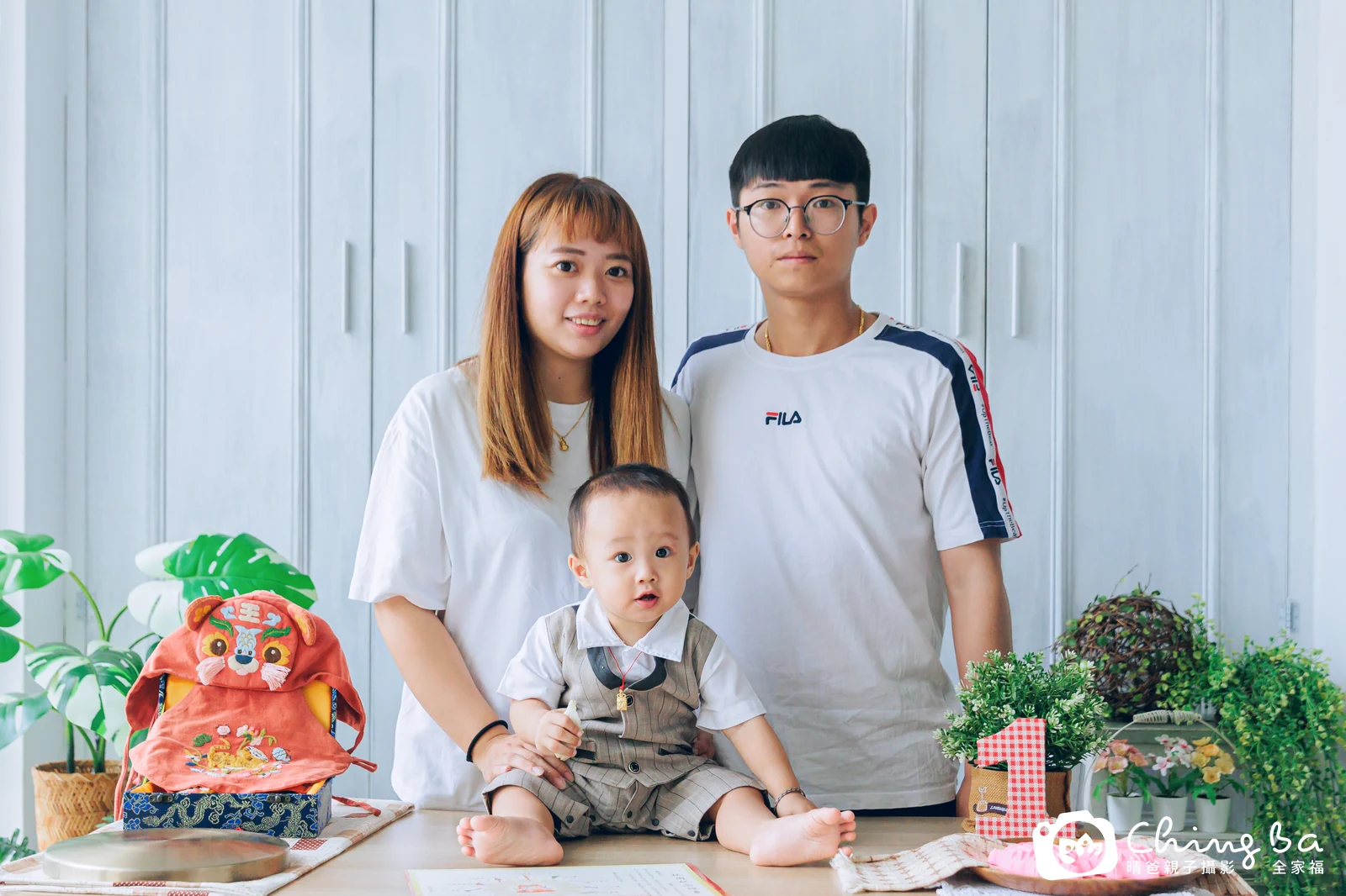 豆豆在台中拍小家庭抓周的珍貴一刻