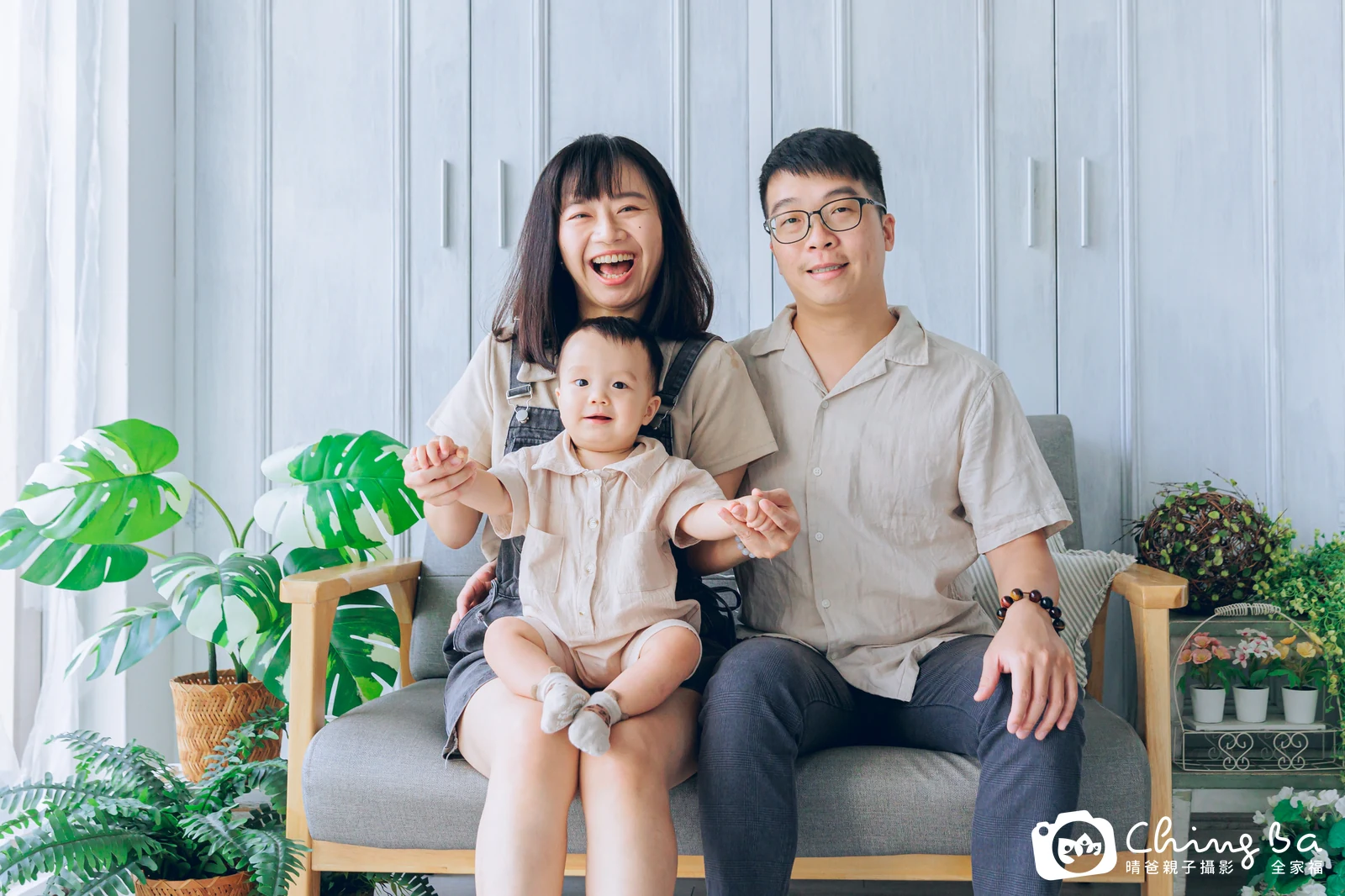 芋泥 1 歲 1 個月寶貝 台中小家庭抓周紀念照｜晴爸親子攝影