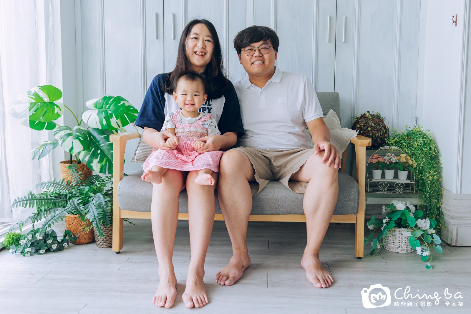 小南瓜 1 歲寶貝 台中小家庭抓周紀念照｜晴爸親子攝影