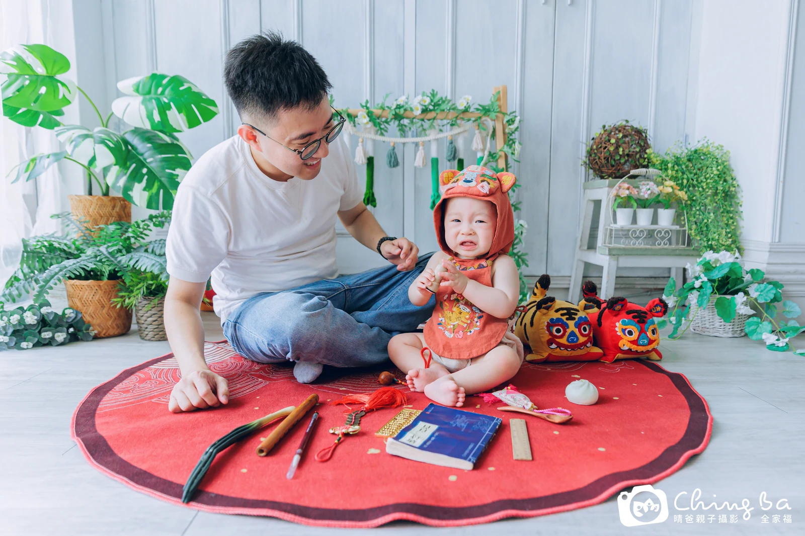 Jerry在台中拍小家庭抓周的珍貴一刻