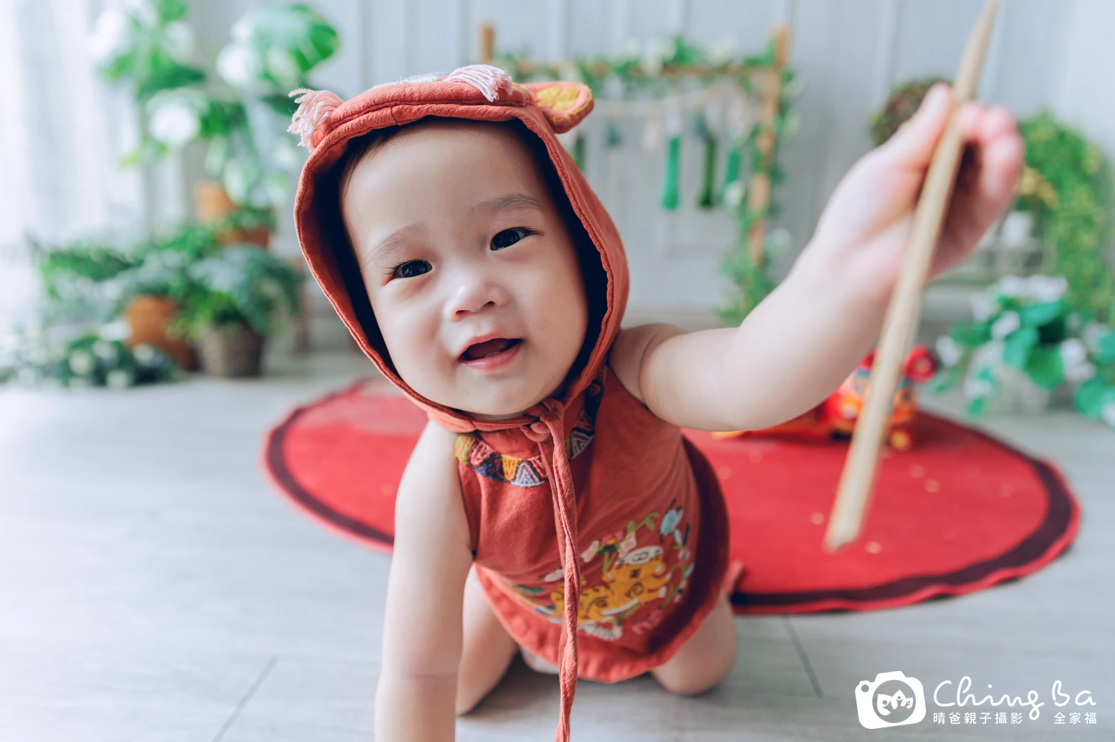 貢丸的抓周時光——晴爸親子攝影