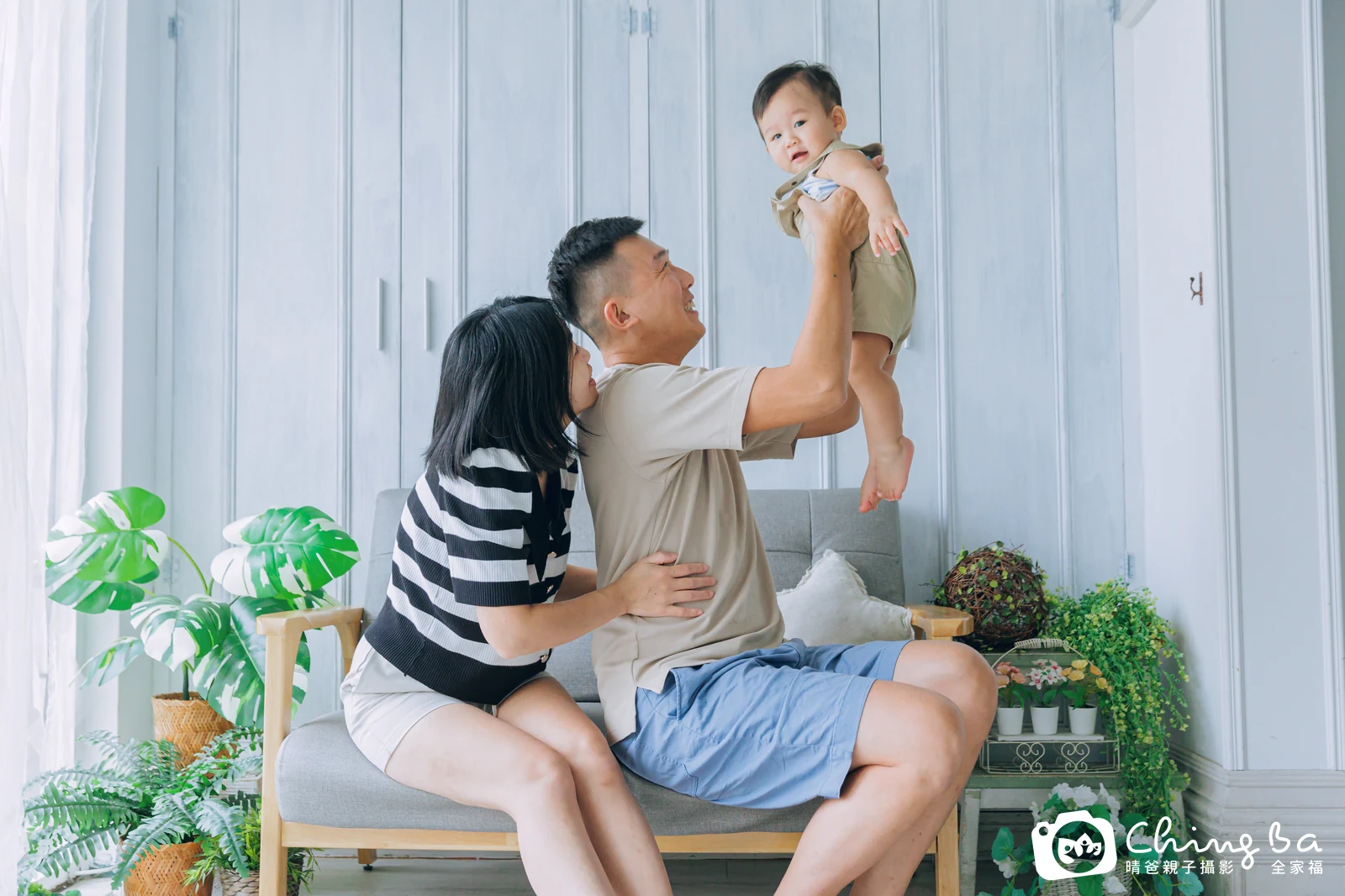 Q寶 1 歲寶貝 台中小家庭抓周紀念照｜晴爸親子攝影