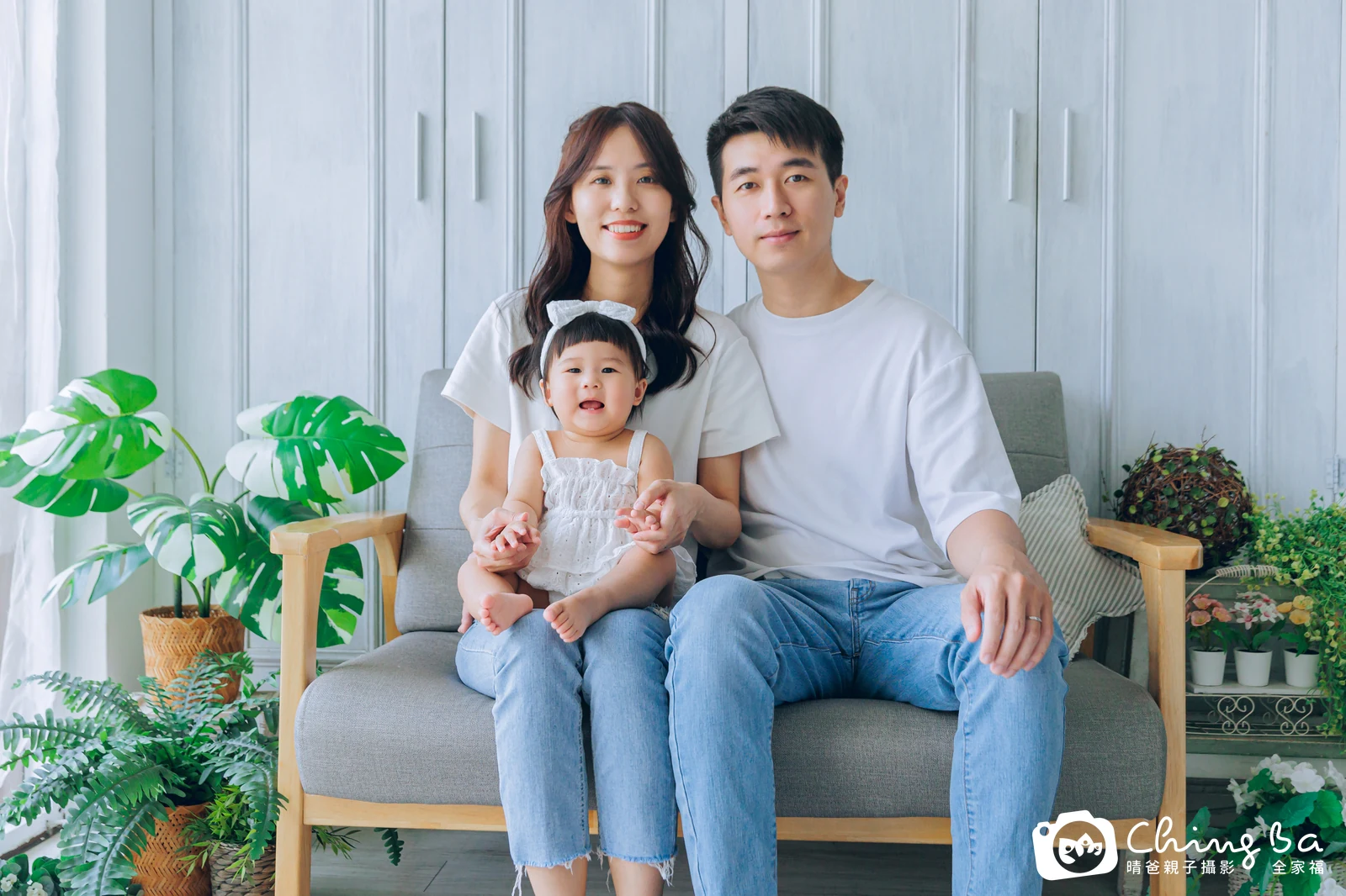玹玹的台中小家庭抓周拍攝現場