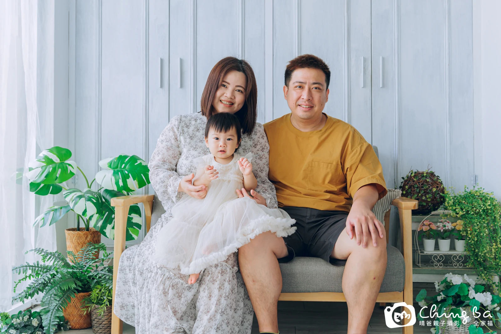 霏的台中小家庭抓周拍攝現場
