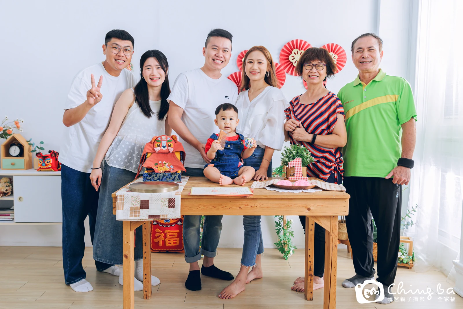 璿璿在台中拍小家庭抓周的珍貴一刻