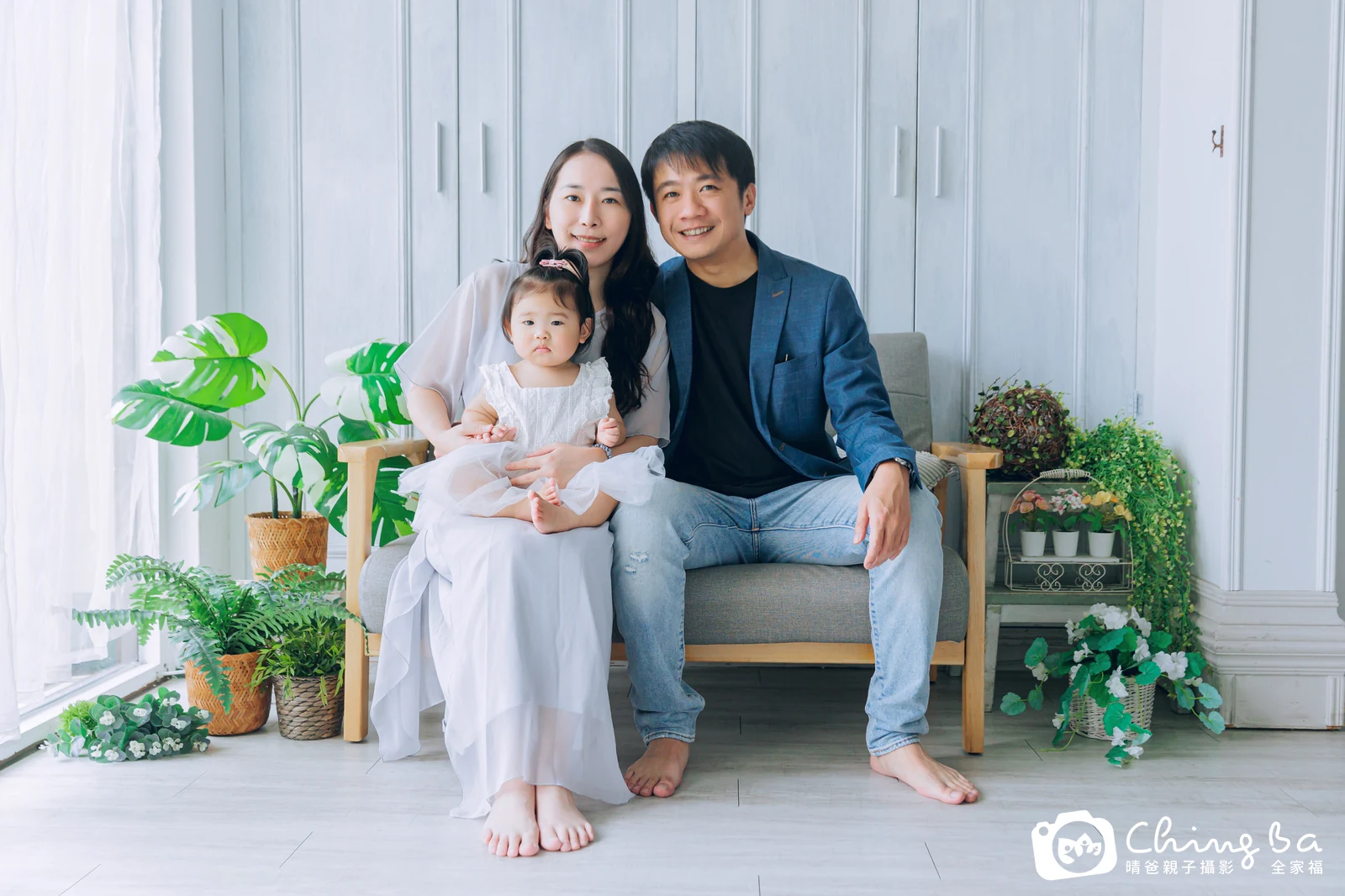 心 1 歲寶貝 台中小家庭抓周紀念照｜晴爸親子攝影