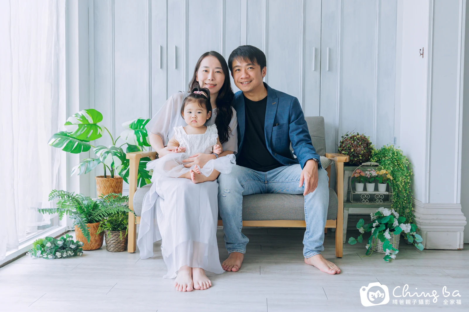 心的台中小家庭抓周拍攝現場