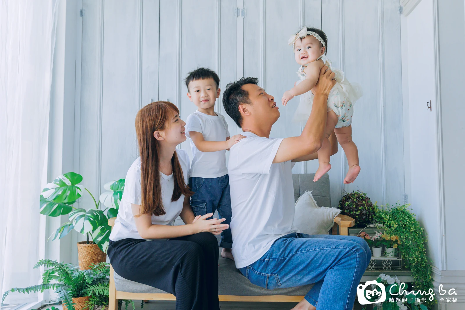 喬喬 1 歲寶貝 台中小家庭抓周紀念照｜晴爸親子攝影