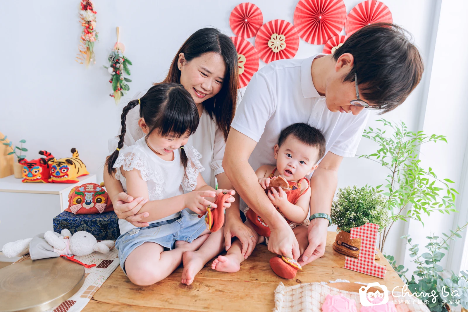 小粉粿的抓周時光——晴爸親子攝影