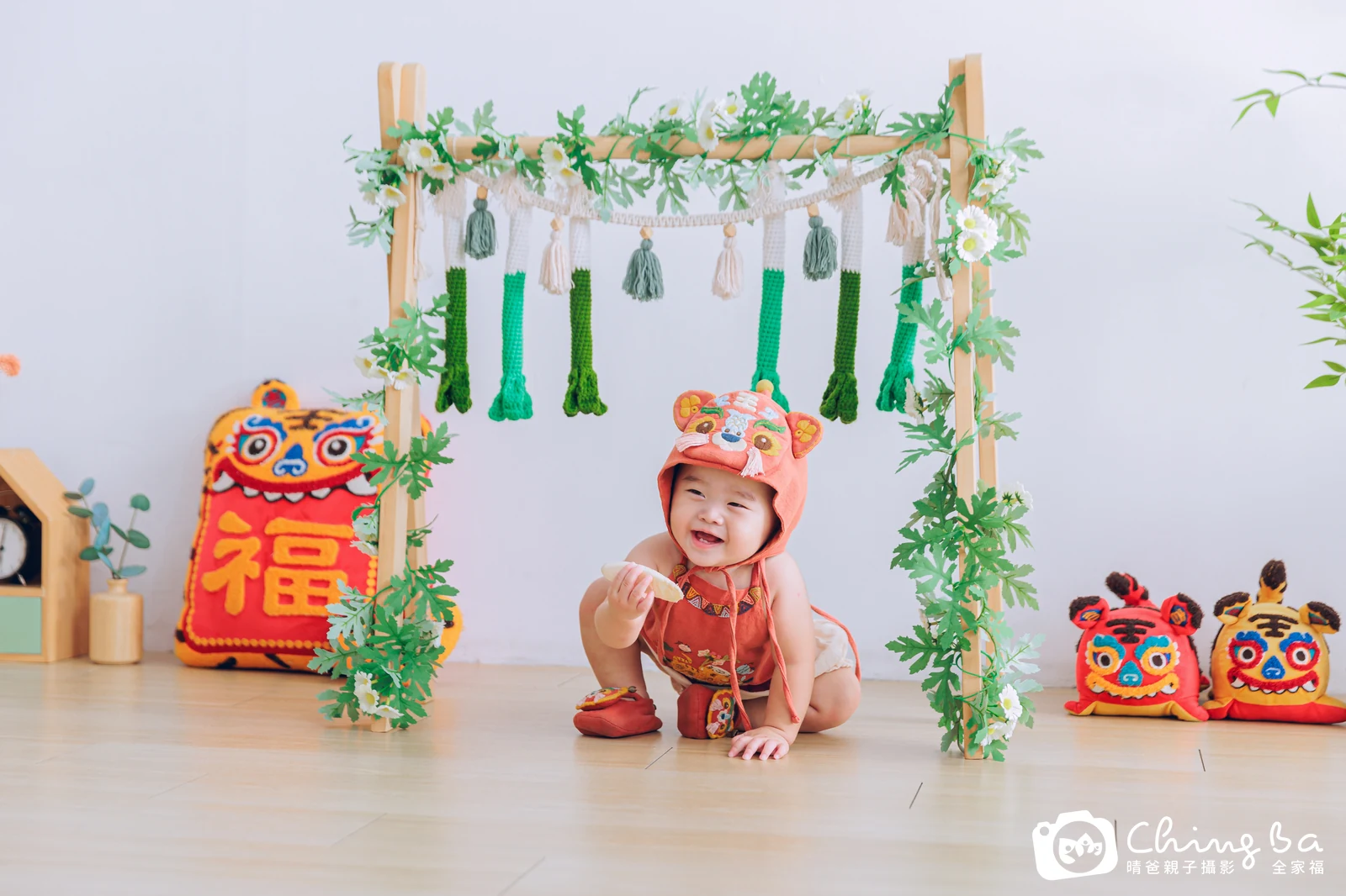 小粉粿的抓周時光——晴爸親子攝影