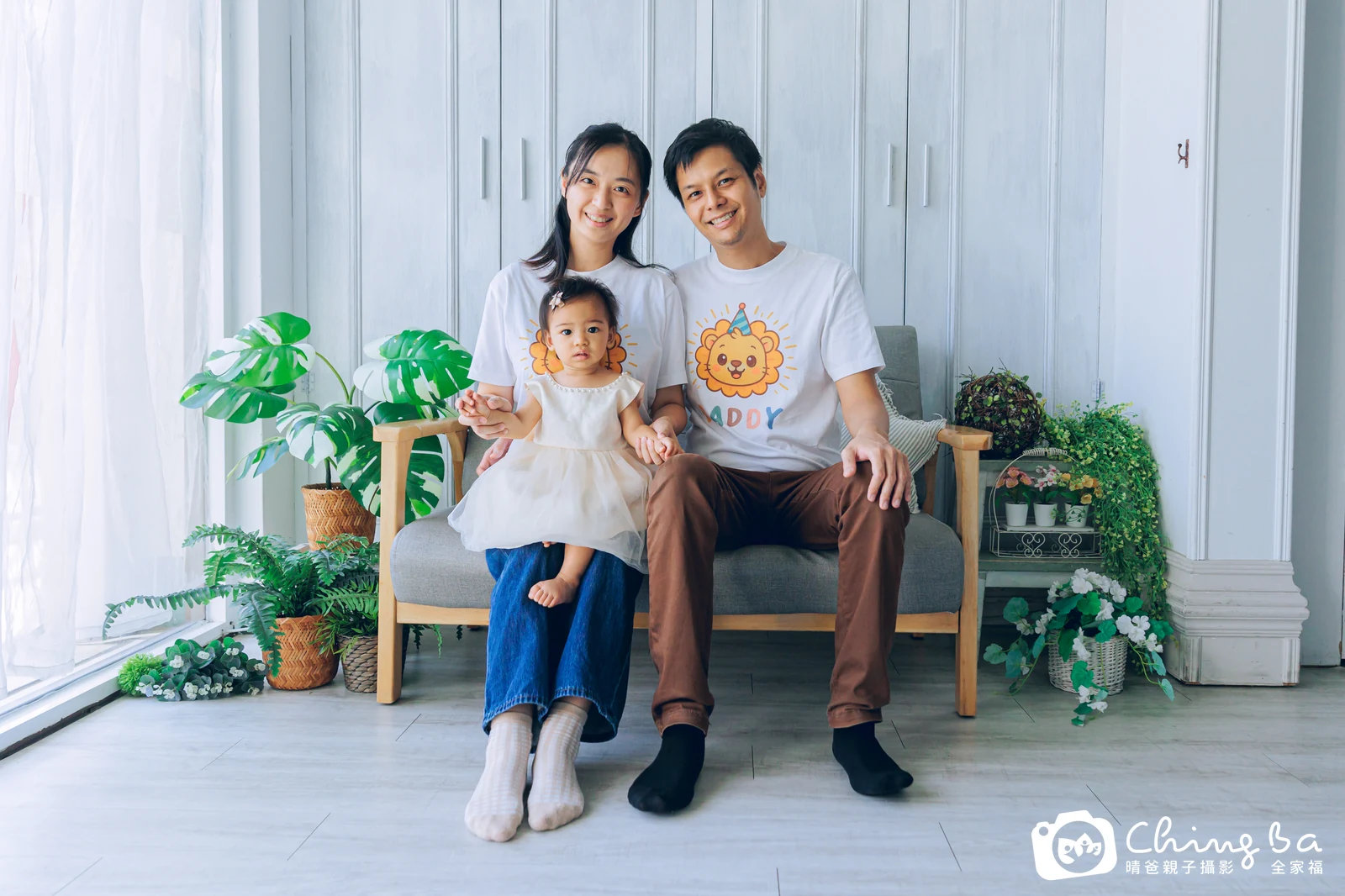 Sunny的台中小家庭抓周拍攝現場