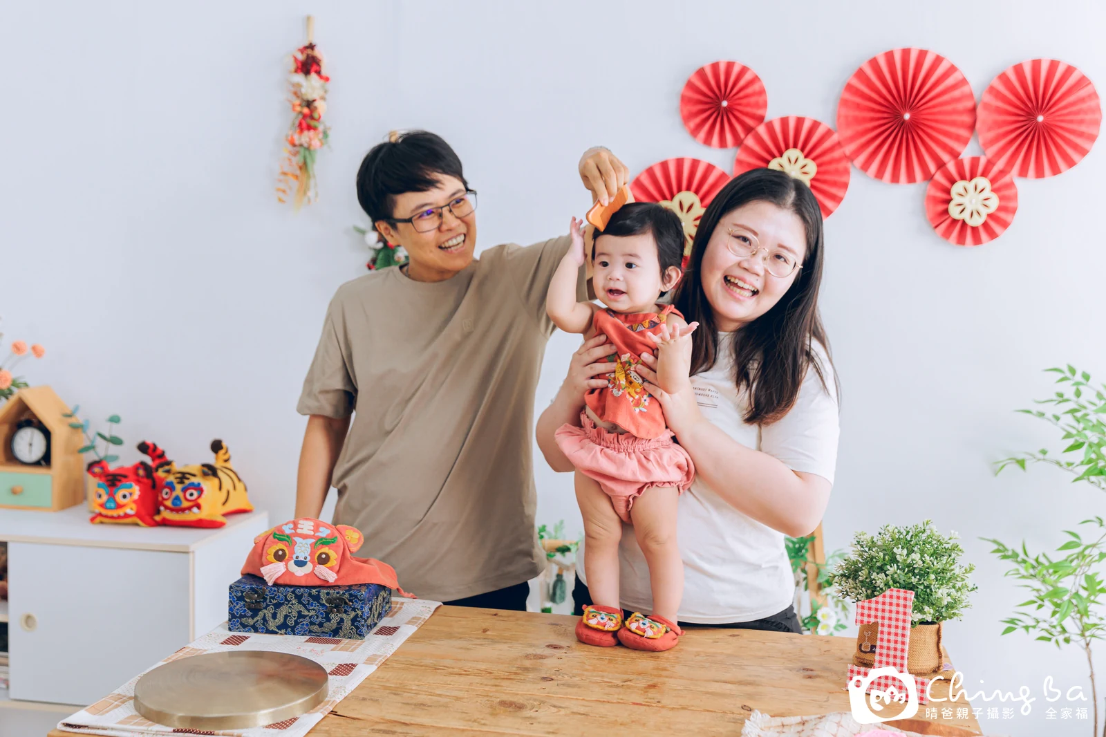 晴晴的抓周時光——晴爸親子攝影