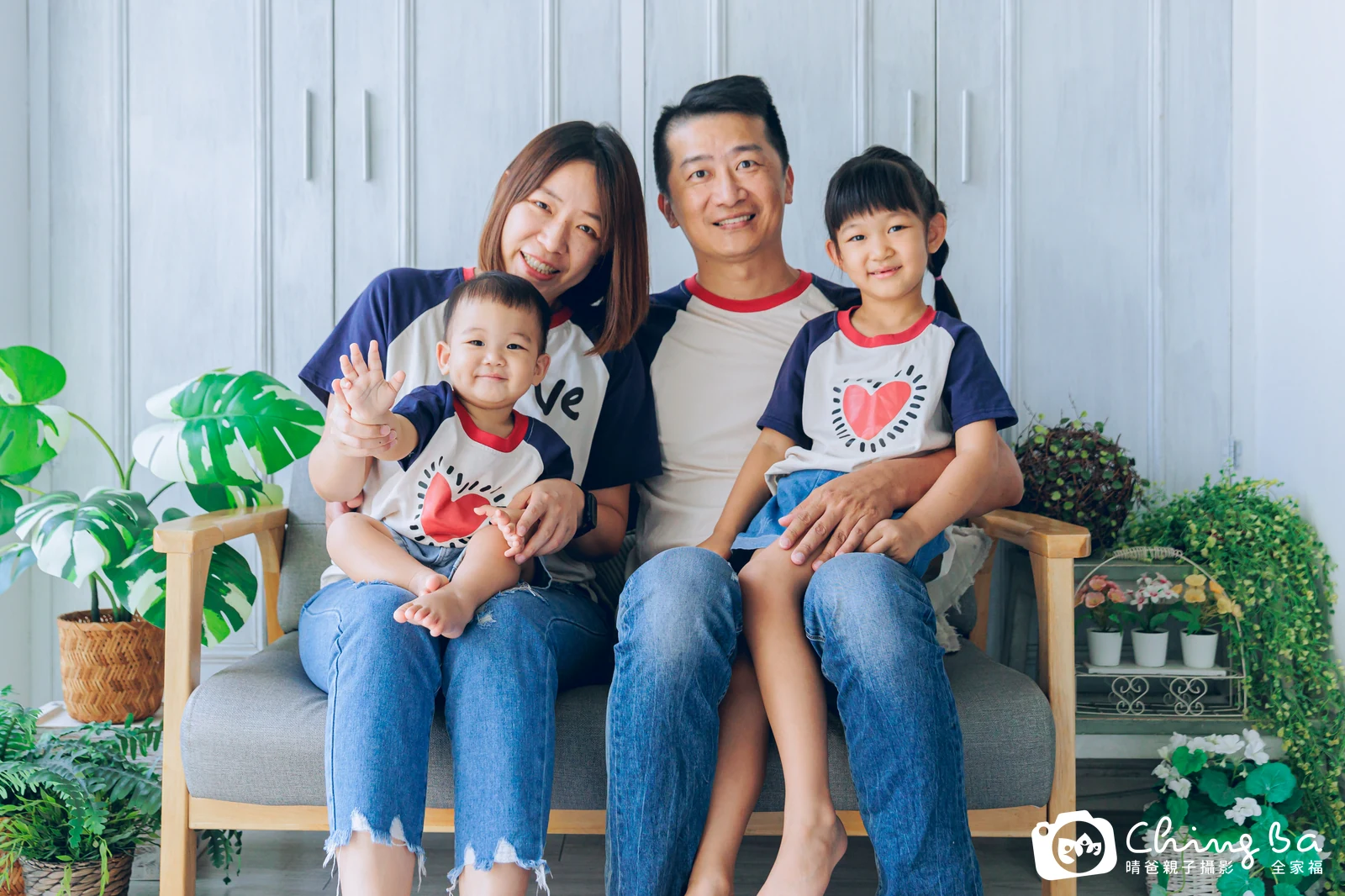 暘暘的台中小家庭抓周拍攝現場