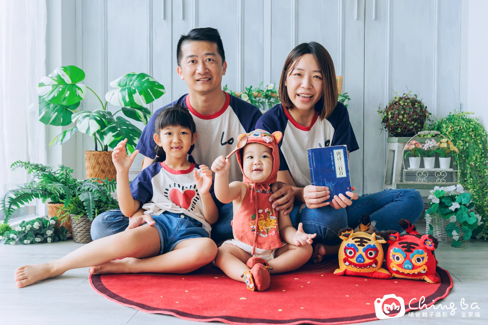 暘暘的台中小家庭抓周拍攝現場