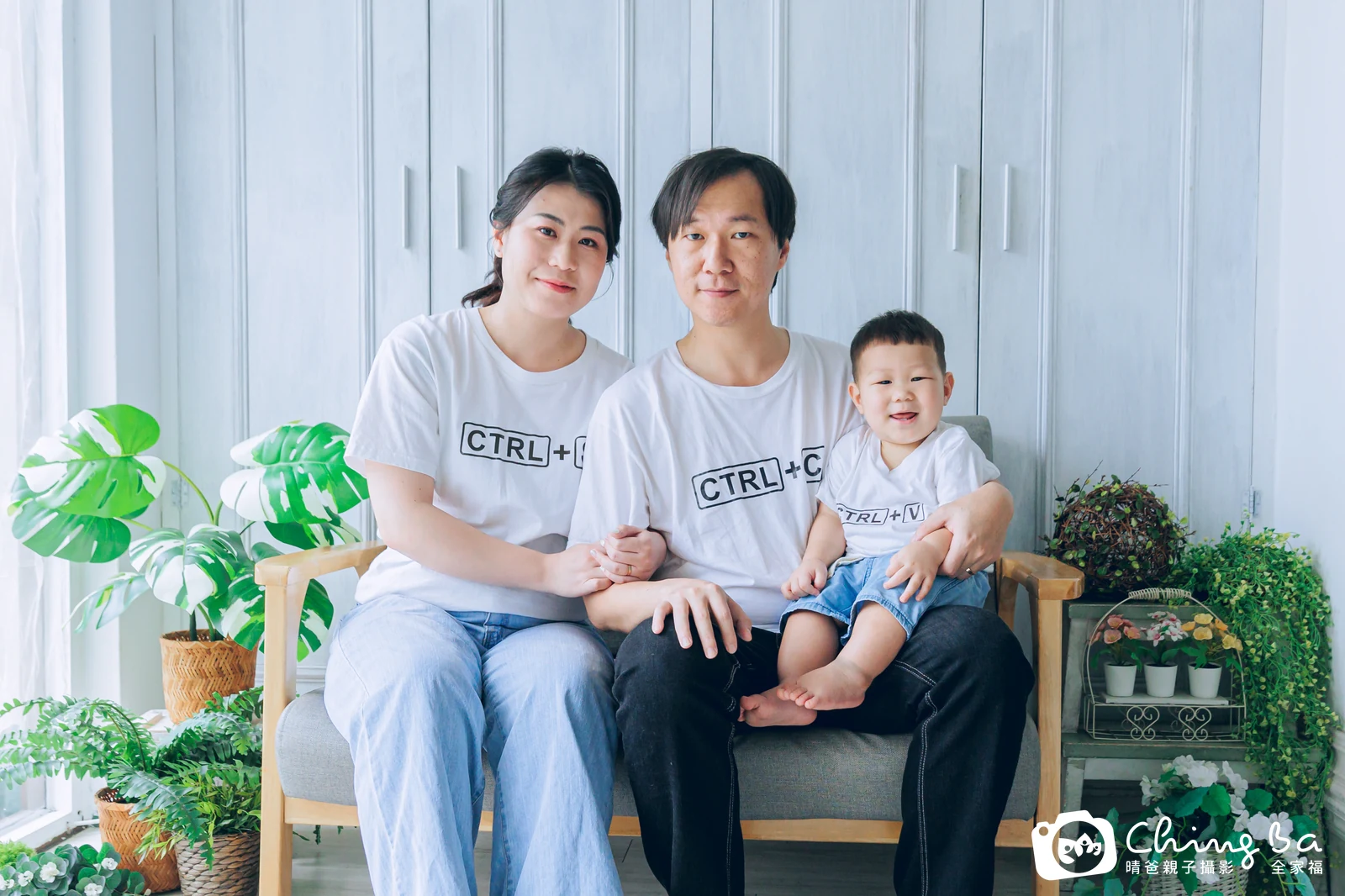 胖弟的台中小家庭抓周拍攝現場