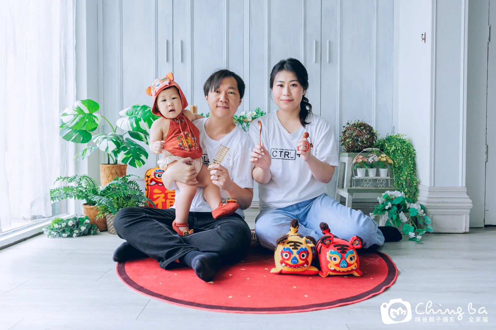 胖弟在台中拍小家庭抓周的珍貴一刻
