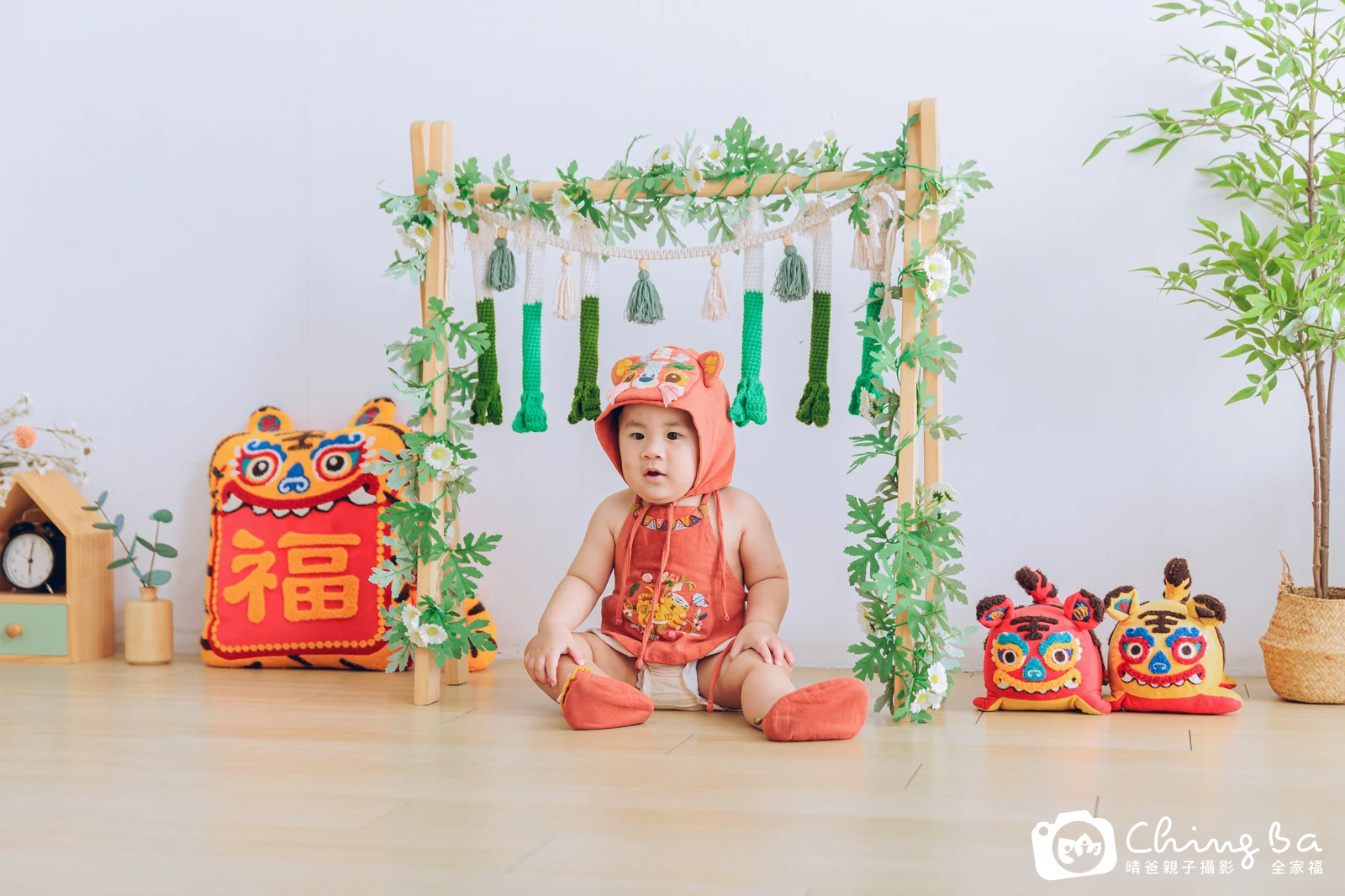 均在台中拍小家庭抓周的珍貴一刻