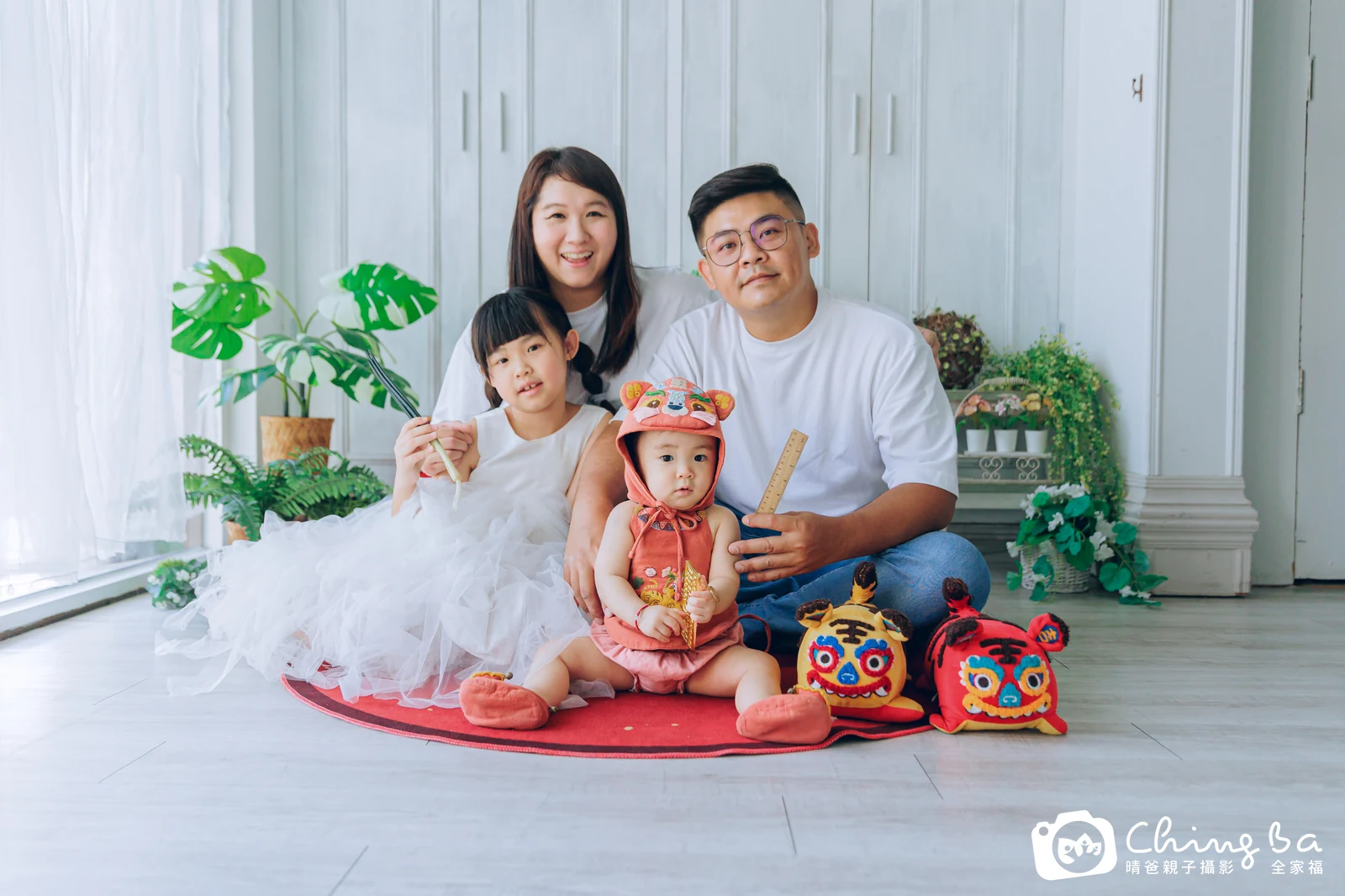 喬喬的台中小家庭抓周拍攝現場