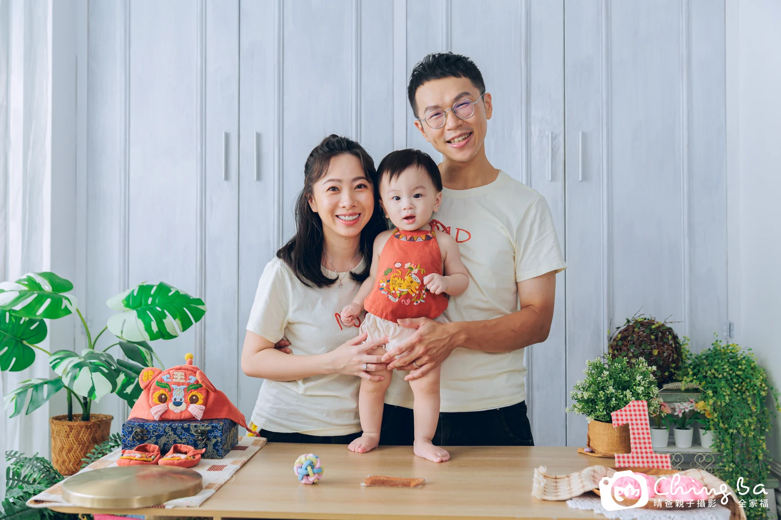 福寶的台中小家庭抓周拍攝現場