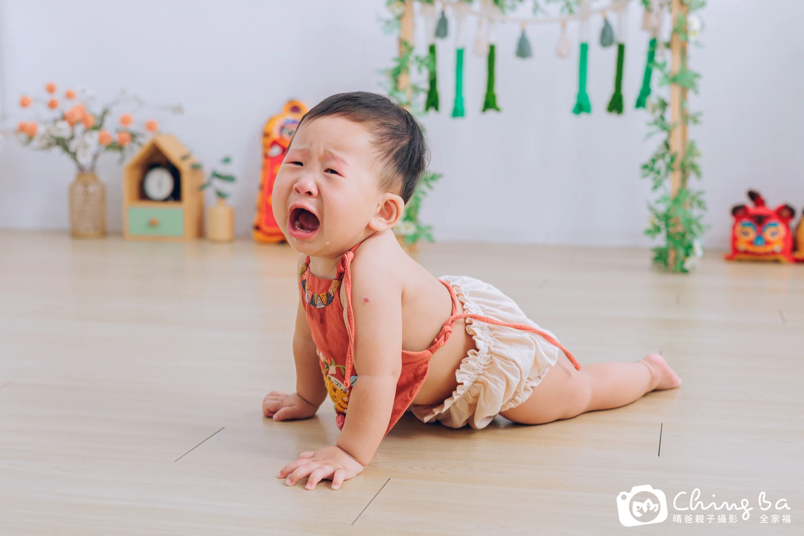 澄澄的抓周時光——晴爸親子攝影