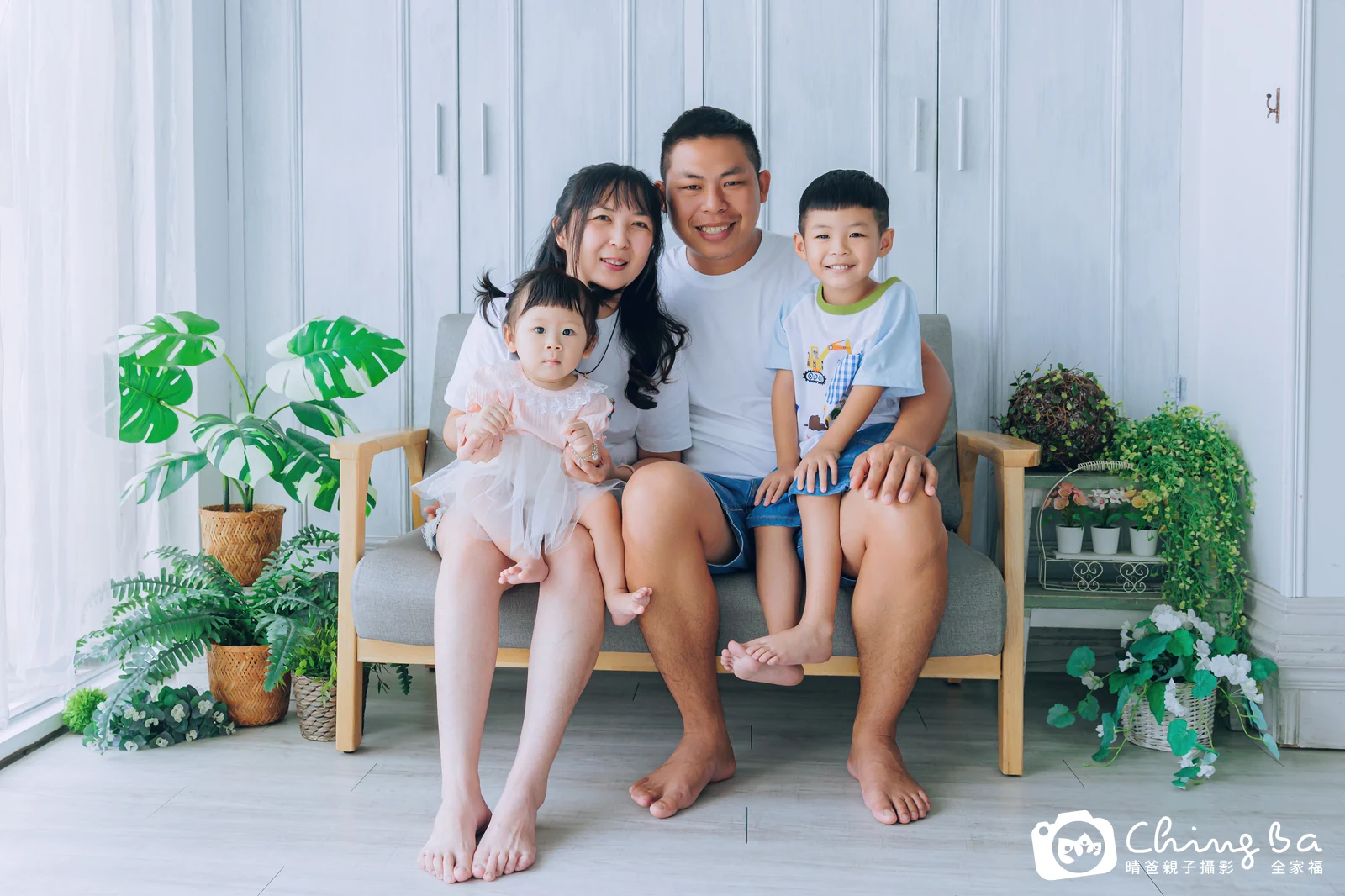 鈞的台中小家庭抓周拍攝現場